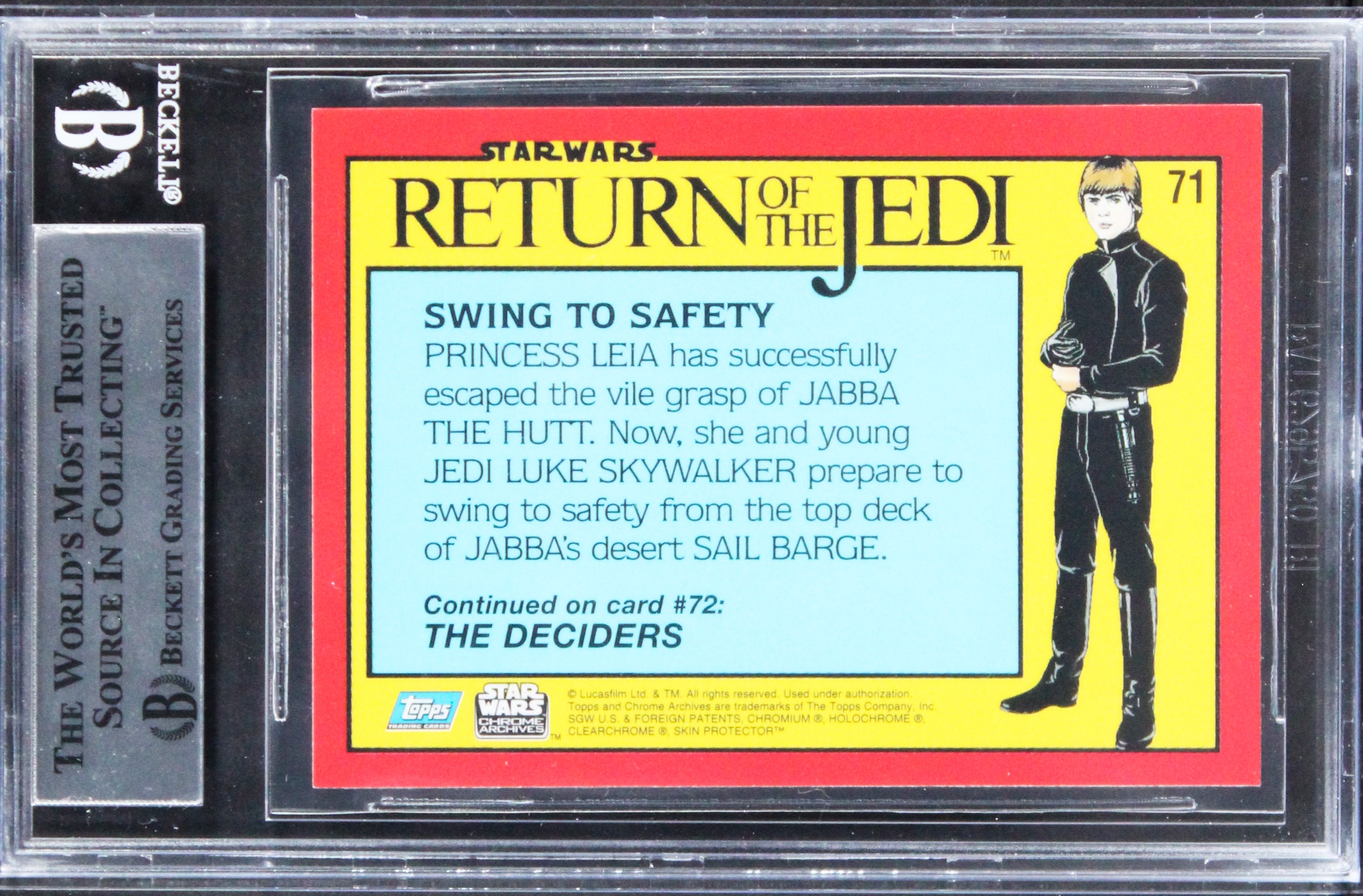 Star Wars (2) Kreysler & Tompkins W/ Insc Signed 1999 SW CA #71 Card BAS Slab