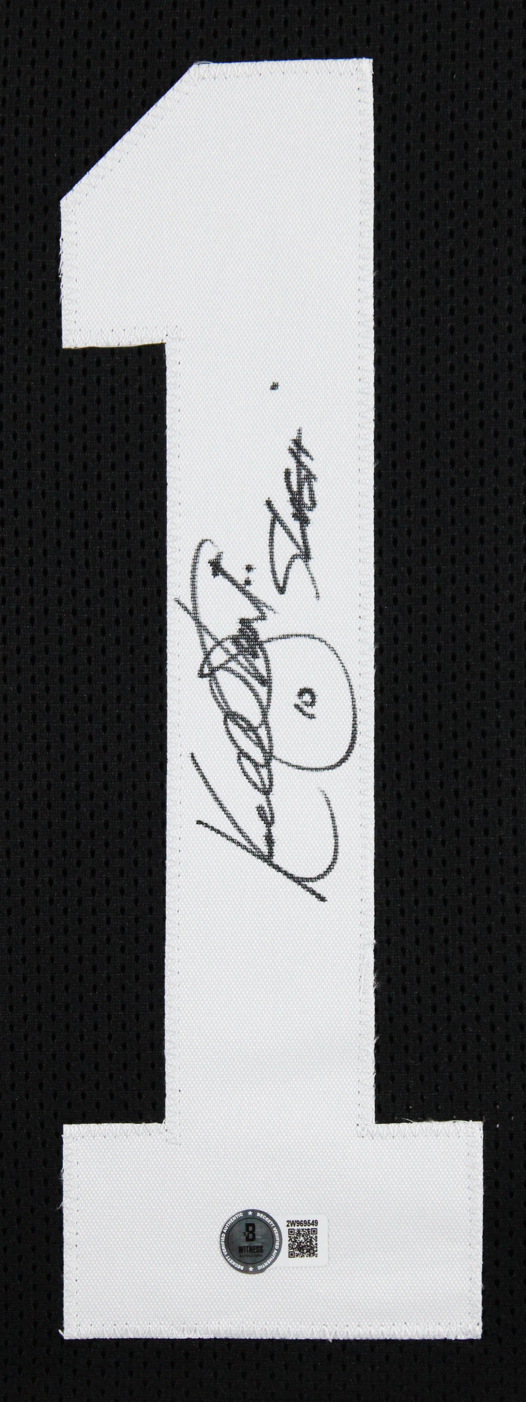 Kordell Stewart "Slash" Signed Black Pro Style Framed Jersey BAS Witnessed