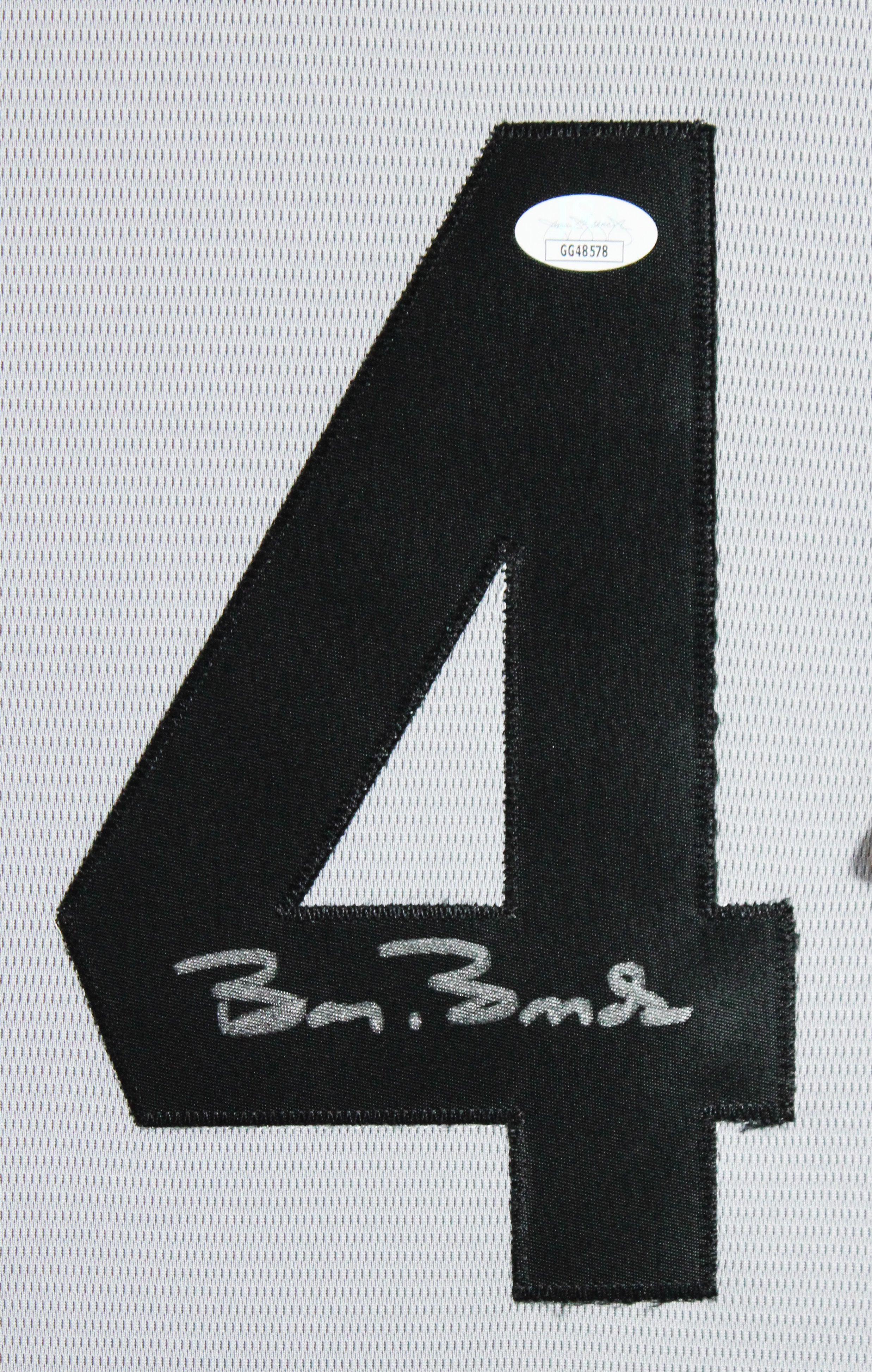 Pirates Barry Bonds Signed Grey Nike Cooperstown Collection Framed Jersey JSA