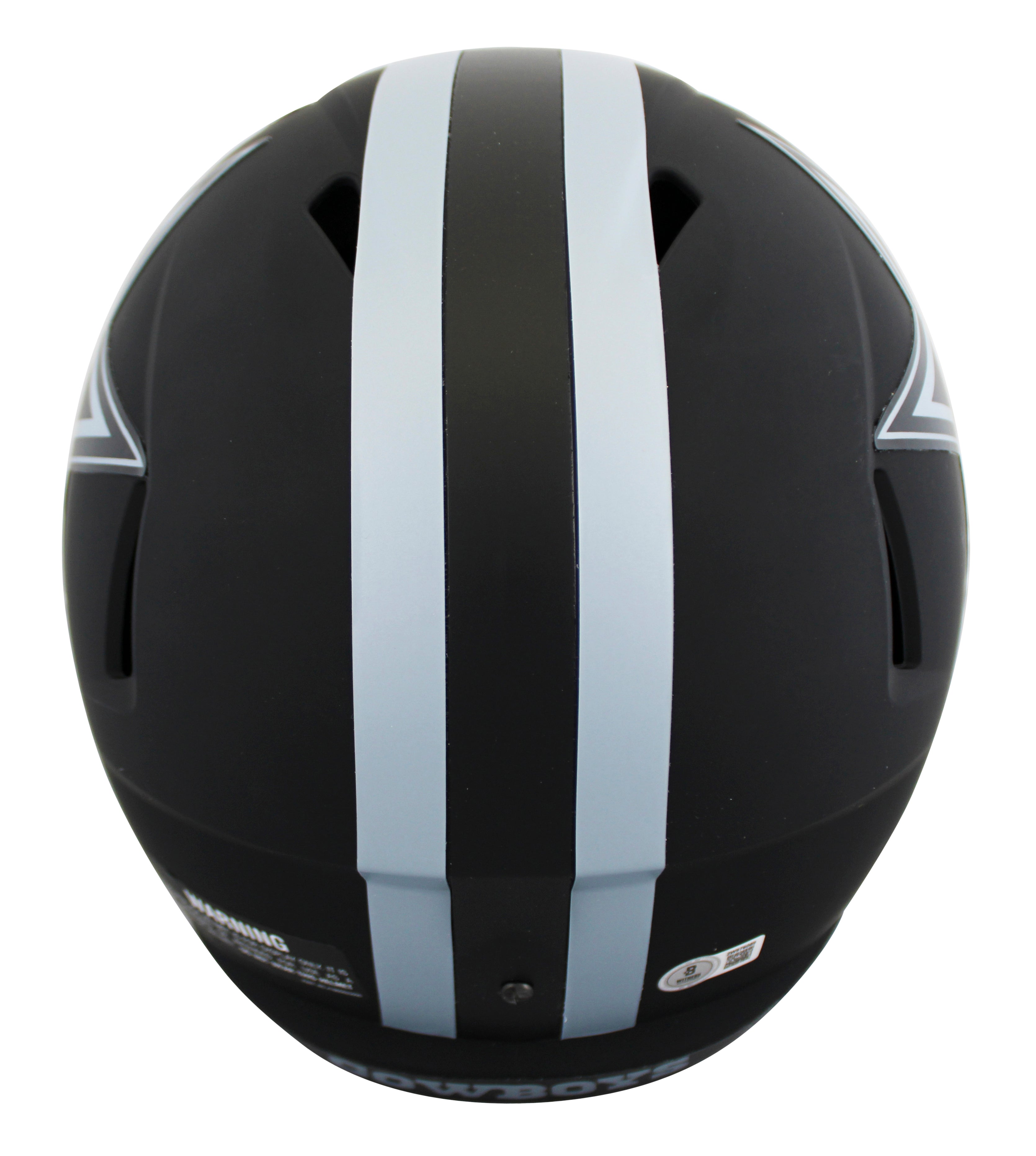 Cowboys Jimmy Johnson "HBTC" Signed Eclipse F/S Speed Rep Helmet W/ Case BAS Wit