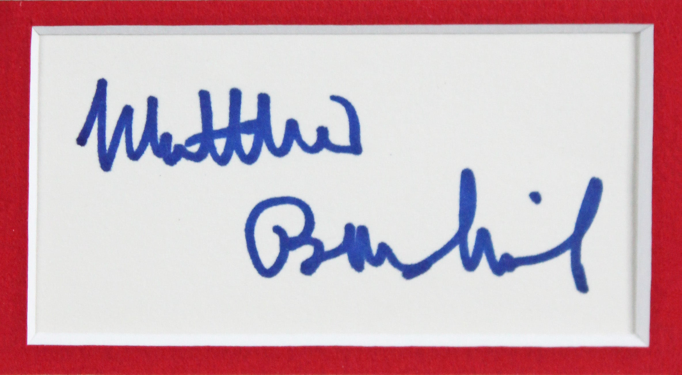 Matthew Broderick Glory Authentic Signed & Framed 1.5x3 Cut Sig JSA #AK75078