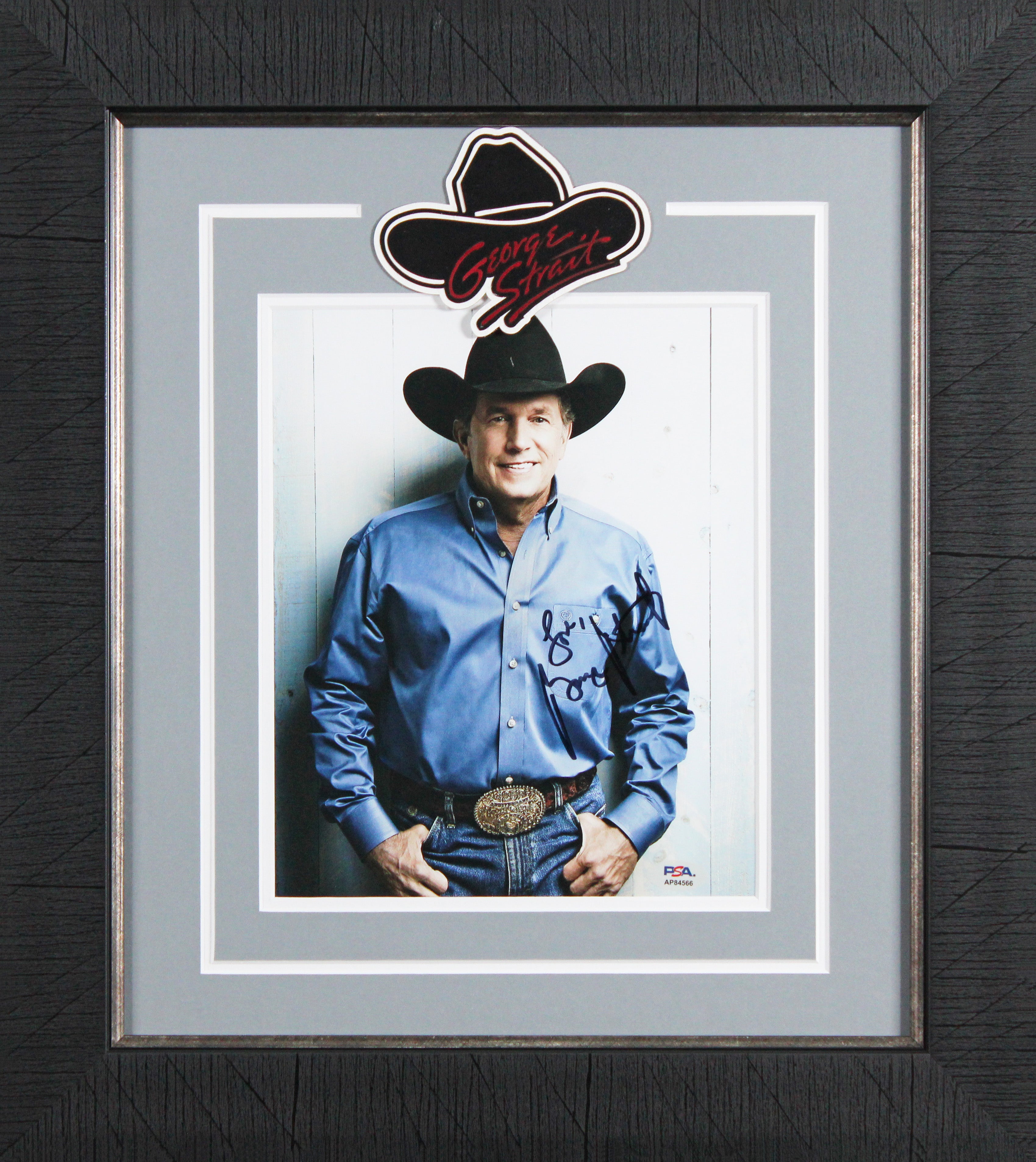 George Strait Authentic Signed 8x10 Framed Photo Autographed PSA/DNA #AP84566