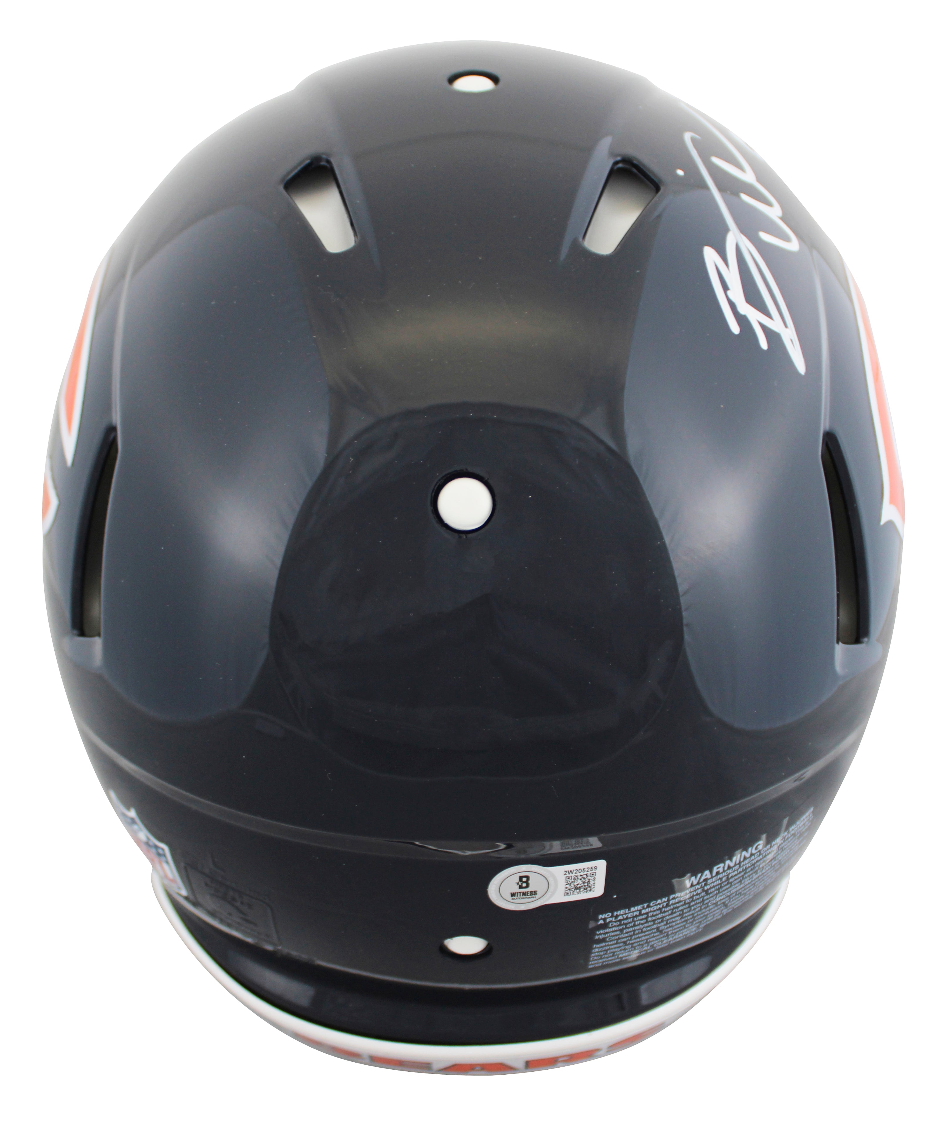 Bears Brian Urlacher "HOF 18" Signed F/S Speed Proline Helmet W/ Case BAS Wit