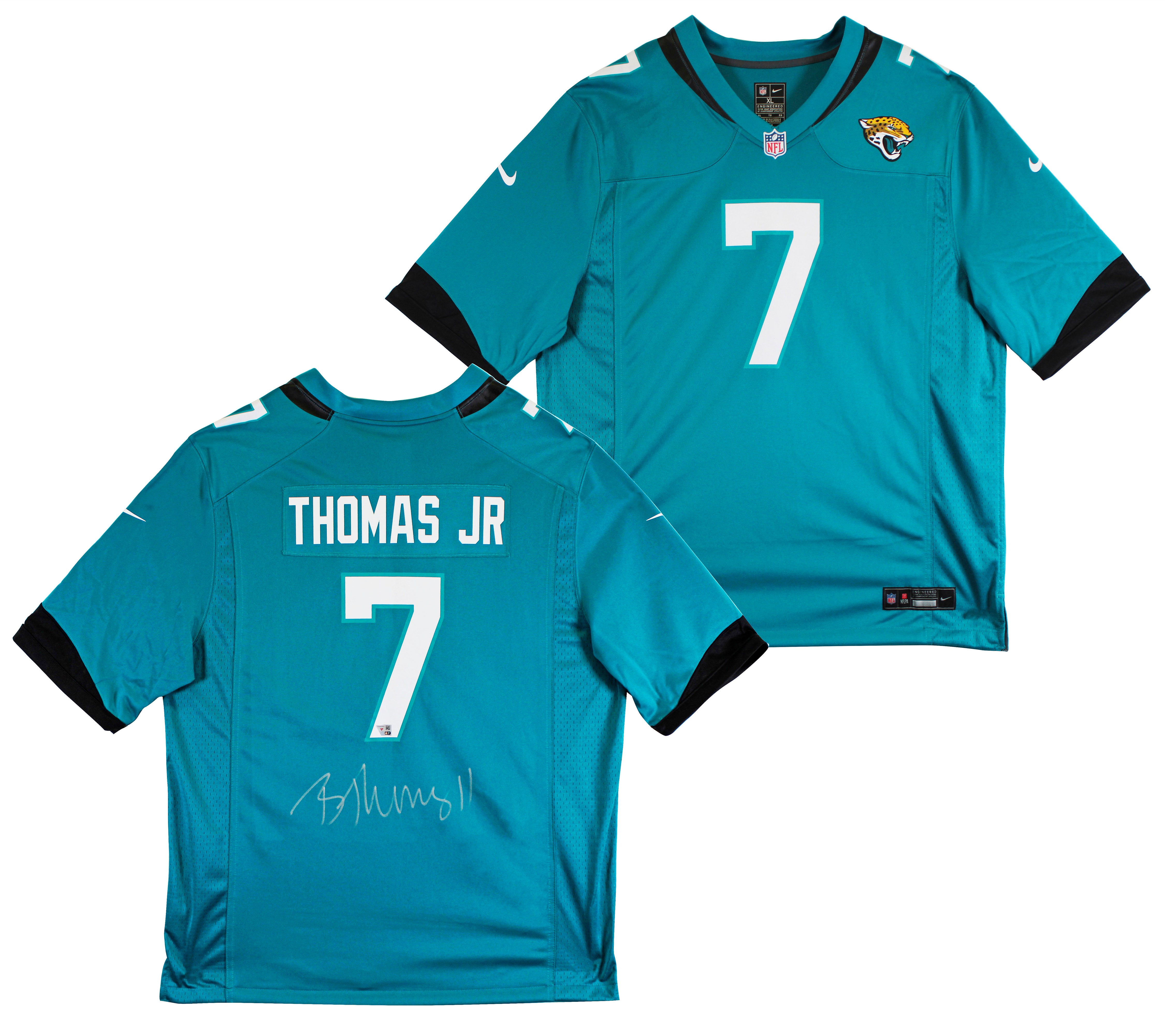 Jaguars Brian Thomas Jr. Authentic Signed Teal Nike Game Jersey Fanatics