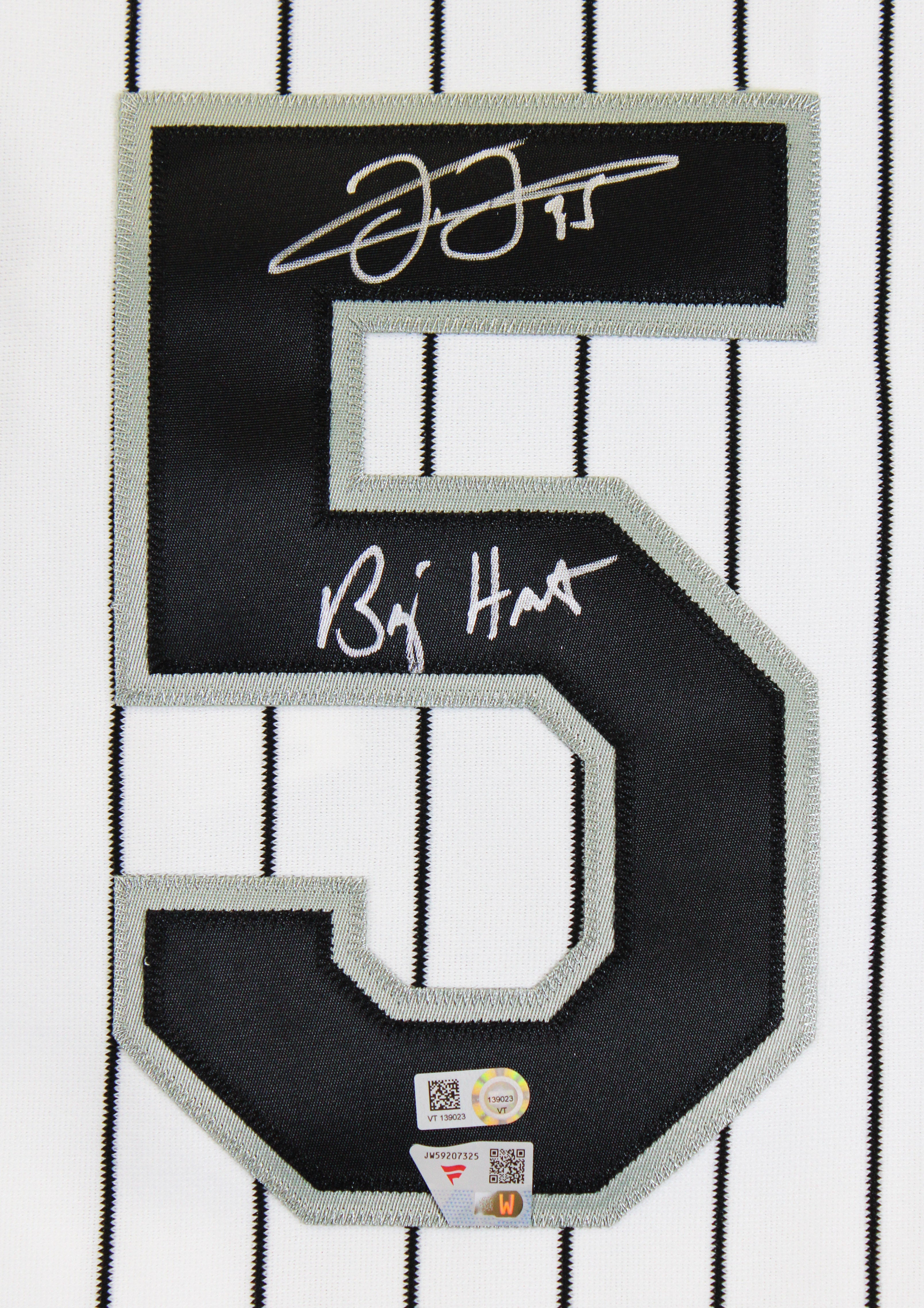 Frank Thomas "Big Hurt" Signed White Pinstripe M&N Authentic Jersey FAN & MLB