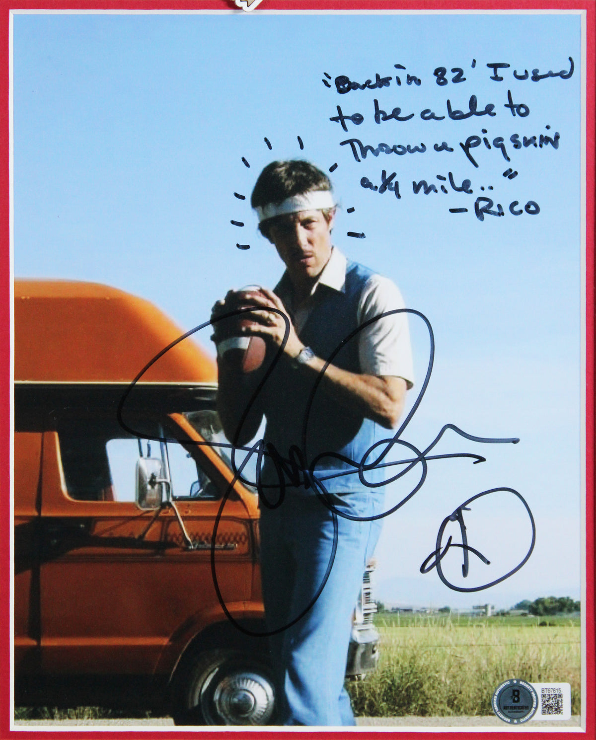 Jon Gries Napoleon Dynamite "Rico" Signed 8x10 Framed Photo BAS #BT67615