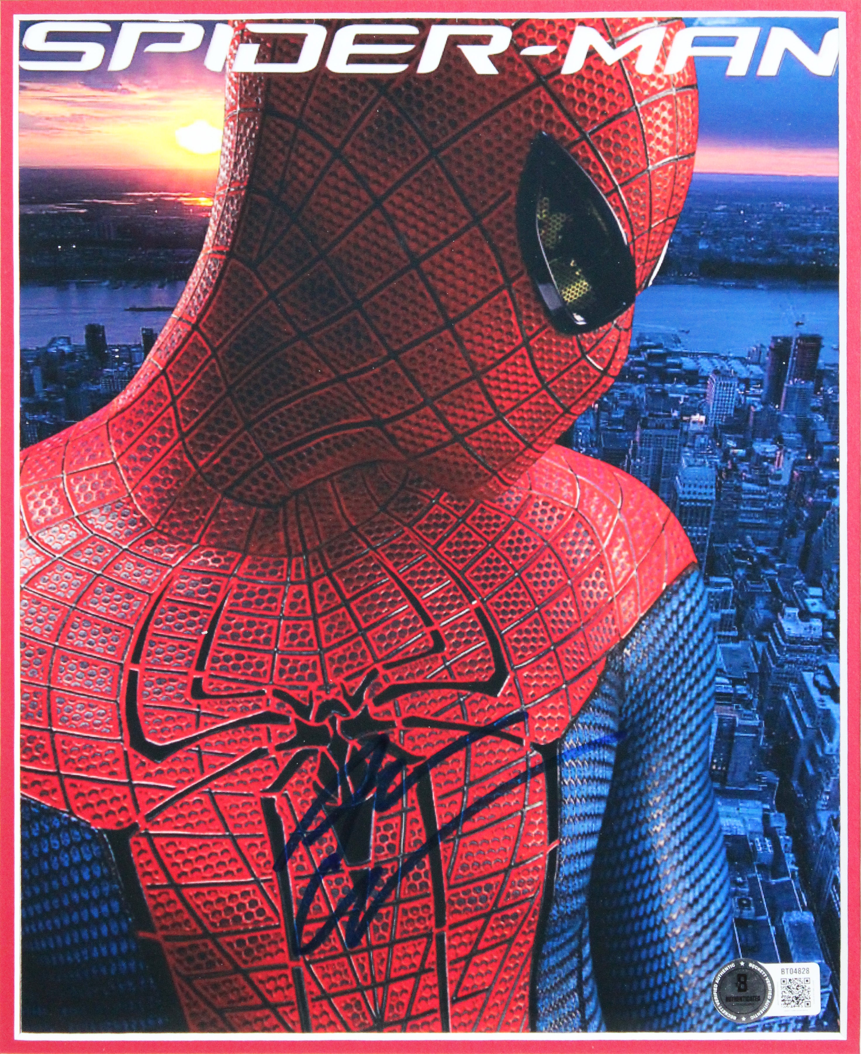 Andrew Garfield The Amazing Spider-Man Signed 8x10 Framed Photo BAS #BT04828