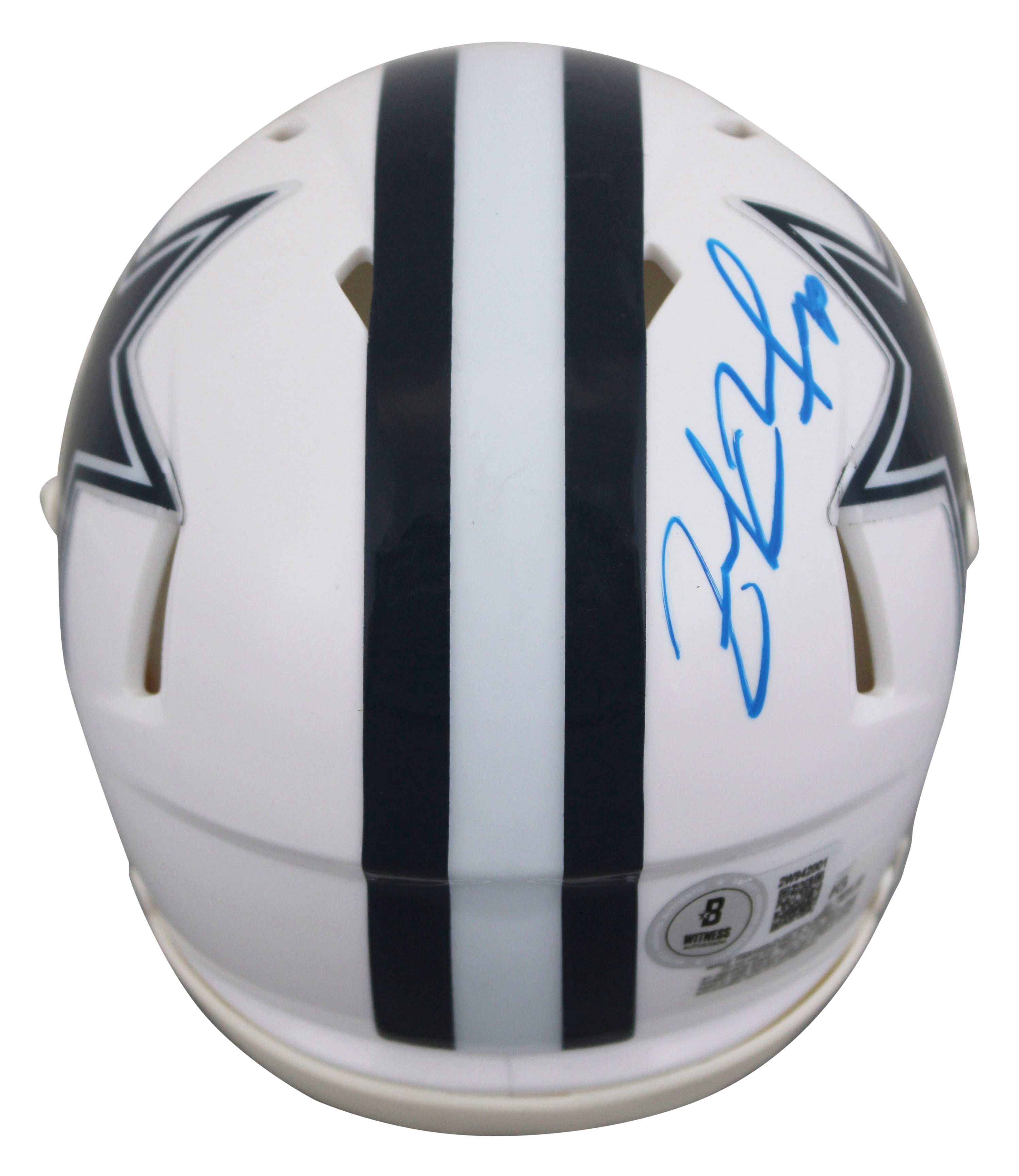 Cowboys Zack Martin Signed Alt 2022 On Field Speed Mini Helmet W/ Case BAS Wit