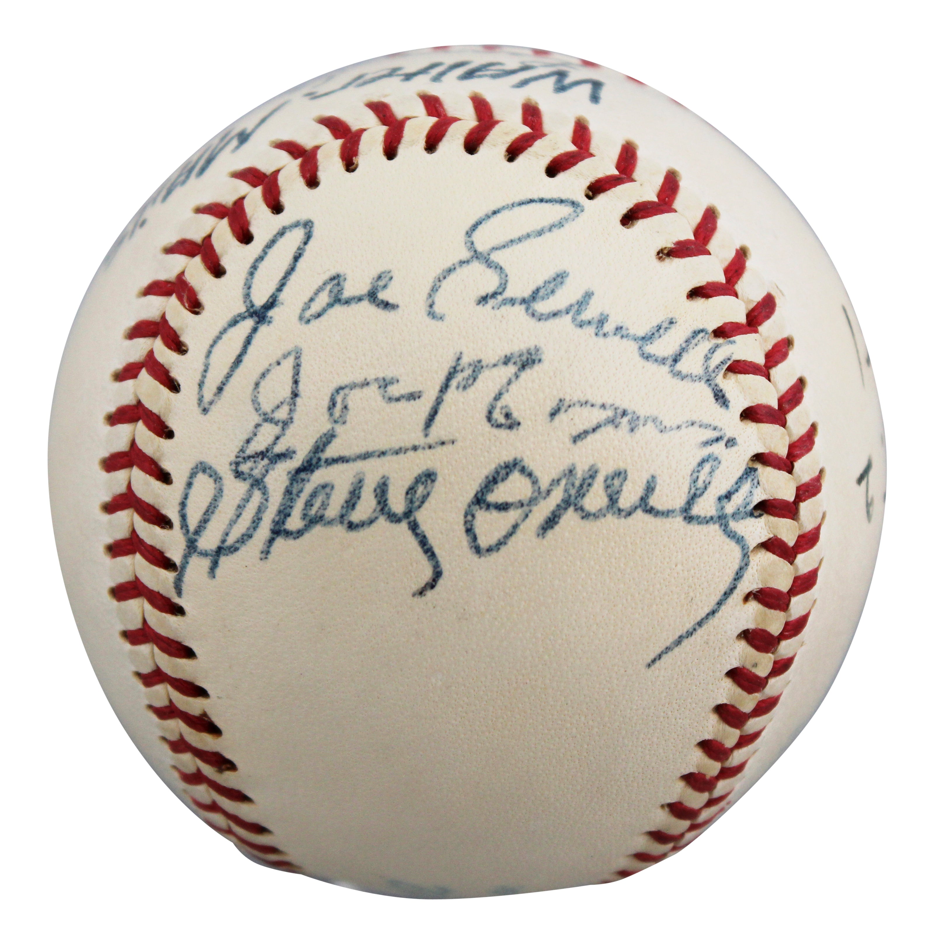 1920 Indians (10) Speaker, Sewell, Coveleski, Signed Reach OAL Baseball JSA LOA