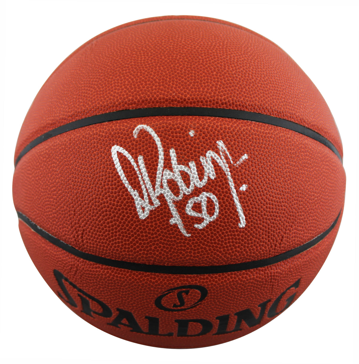 Spurs David Robinson Authentic Signed Spalding Basketball BAS Witnessed #WY58087