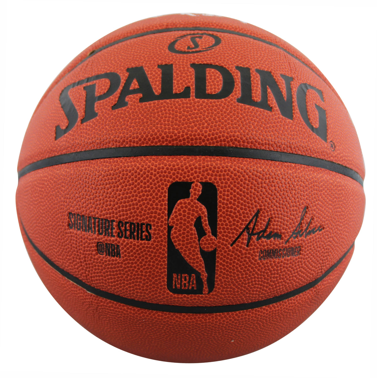 Spurs David Robinson Authentic Signed Spalding Basketball BAS Witnessed #WY58087