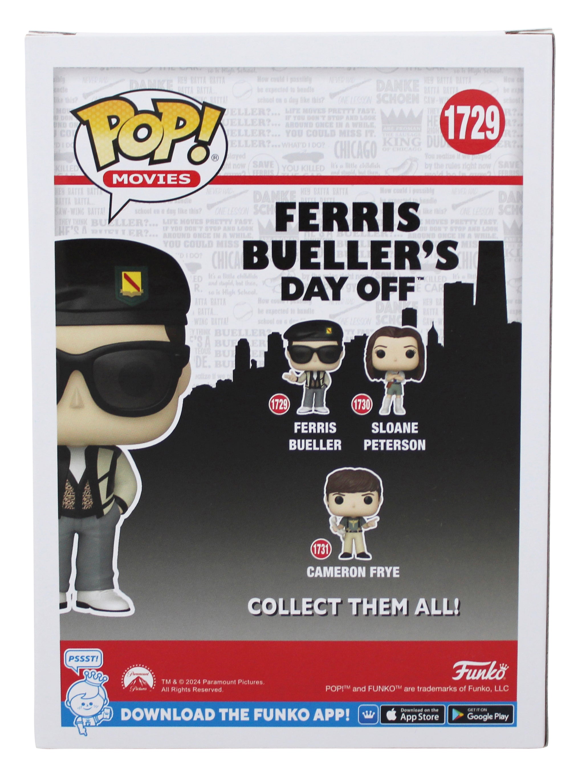 Matthew Broderick Signed Ferris Bueller #1729 Funko Pop Figure BAS #BR24542