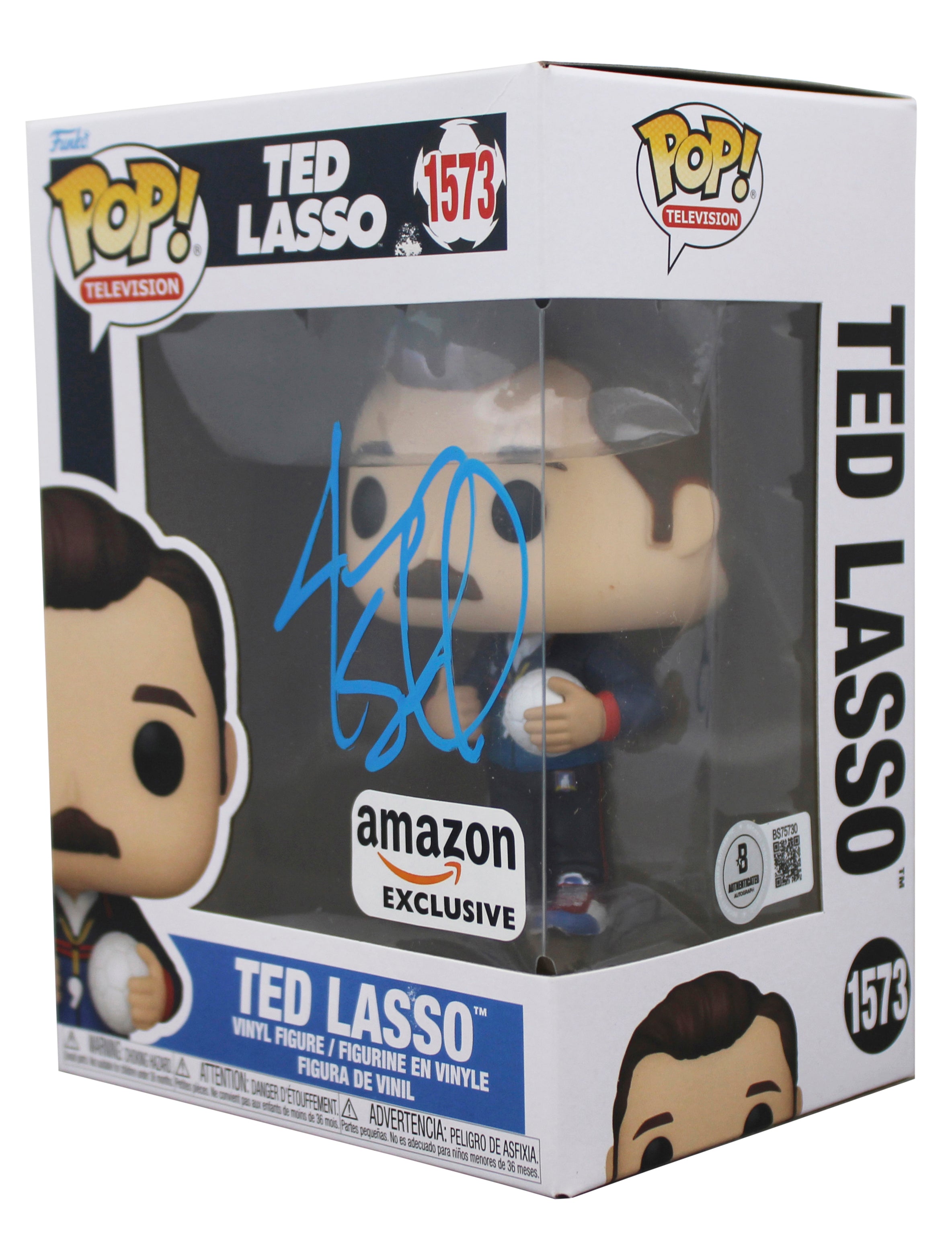 Jason Sudeikis Signed Ted Lasso #1573 Funko Pop Vinyl Figure BAS #BS75730