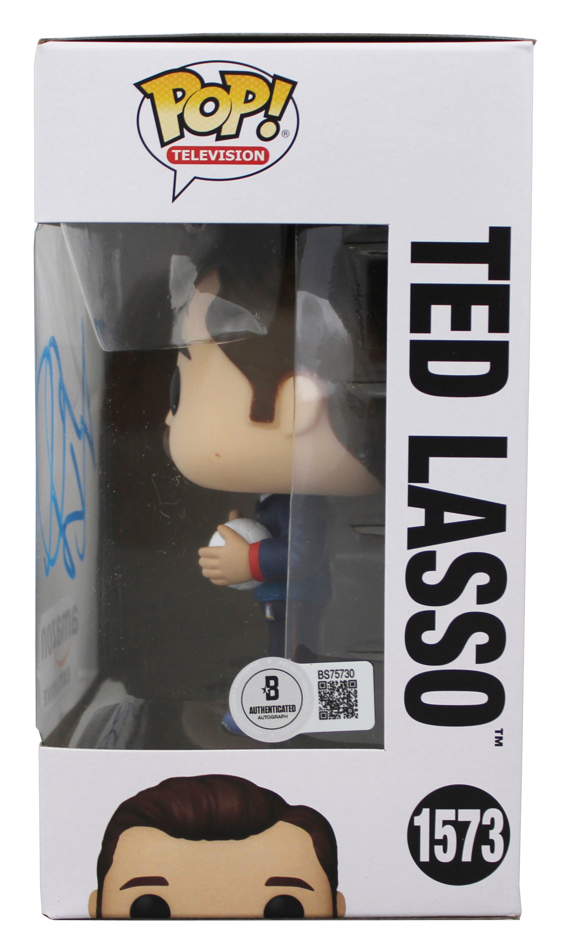 Jason Sudeikis Signed Ted Lasso #1573 Funko Pop Vinyl Figure BAS #BS75730