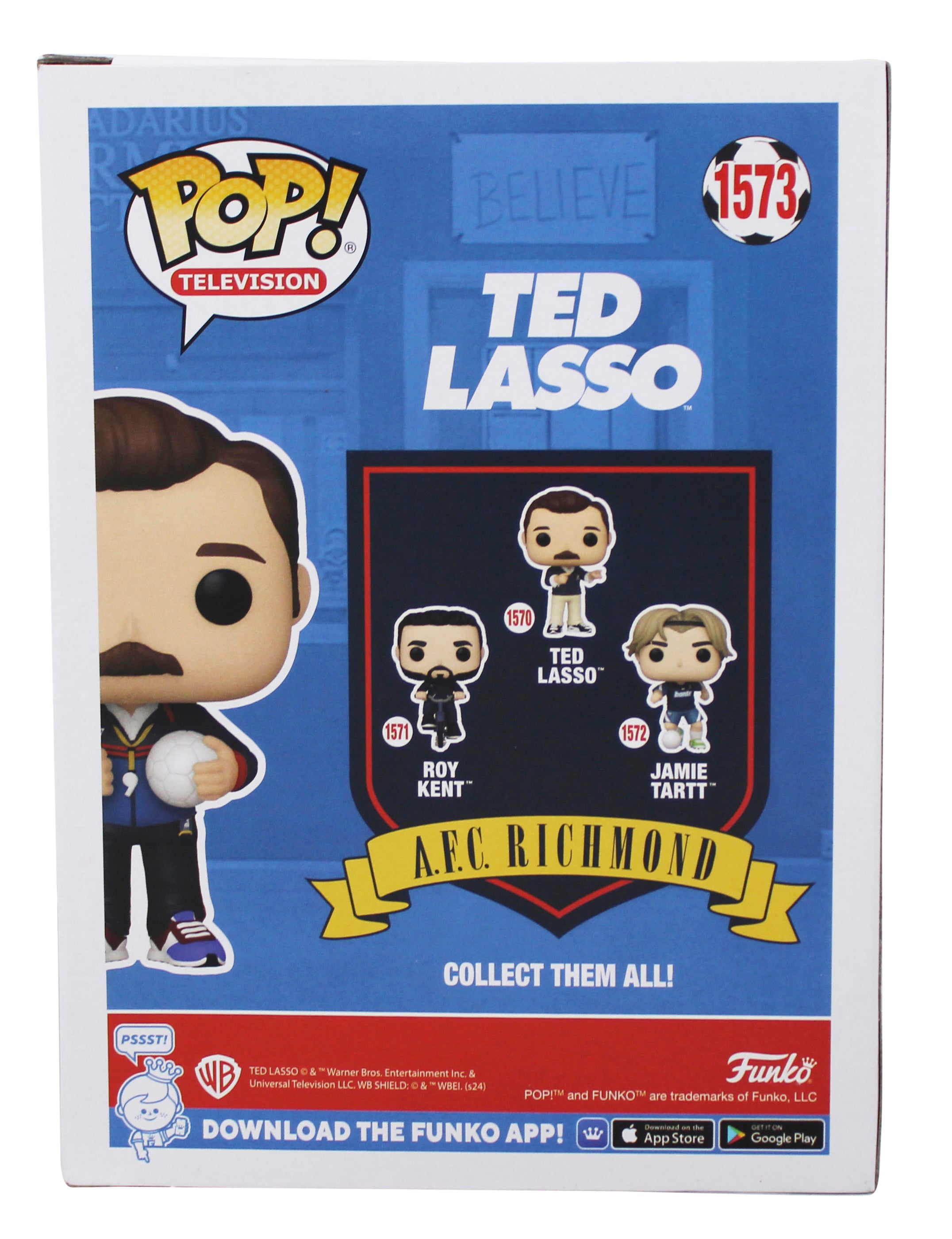 Jason Sudeikis Signed Ted Lasso #1573 Funko Pop Vinyl Figure BAS #BS75730