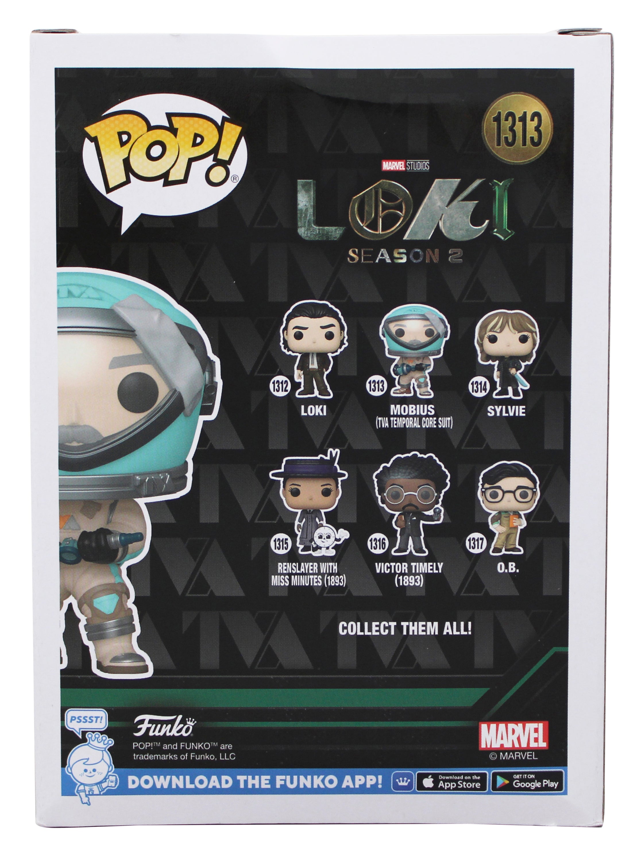 Owen Wilson Loki Signed Mobius #1313 Funko Pop Vinyl Figure BAS #BR26379