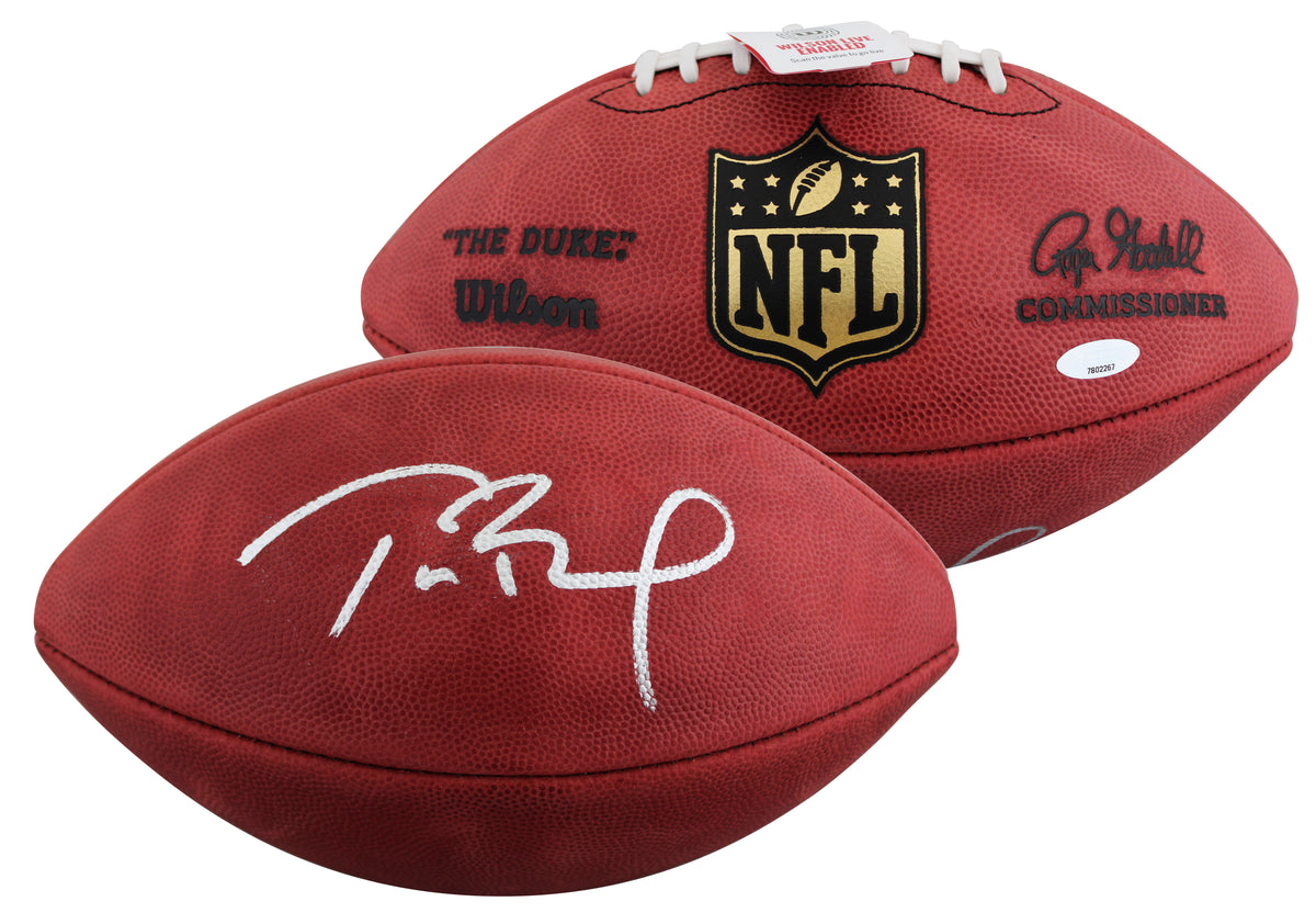 Patriots Tom Brady Signed Wilson "The Duke" Nfl Football Tri Star #7802267