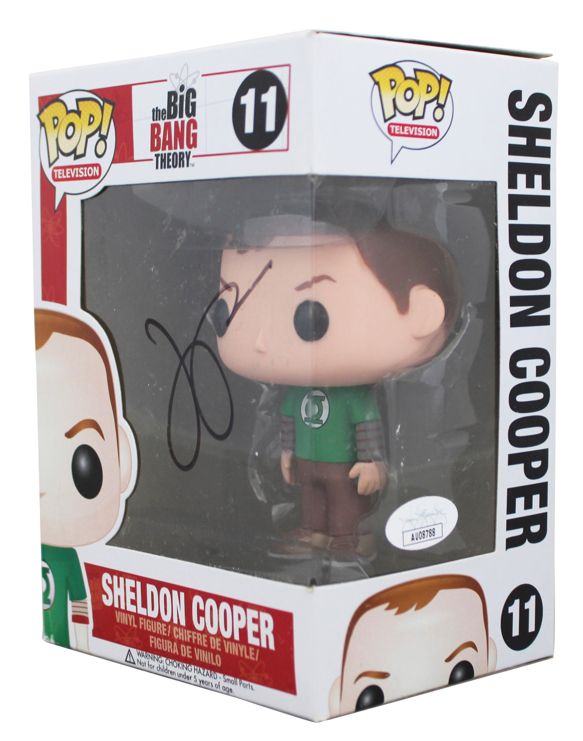 Jim Parsons The Big Bang Theory Signed Sheldon #11 Funko Pop Figure JSA #AU08788