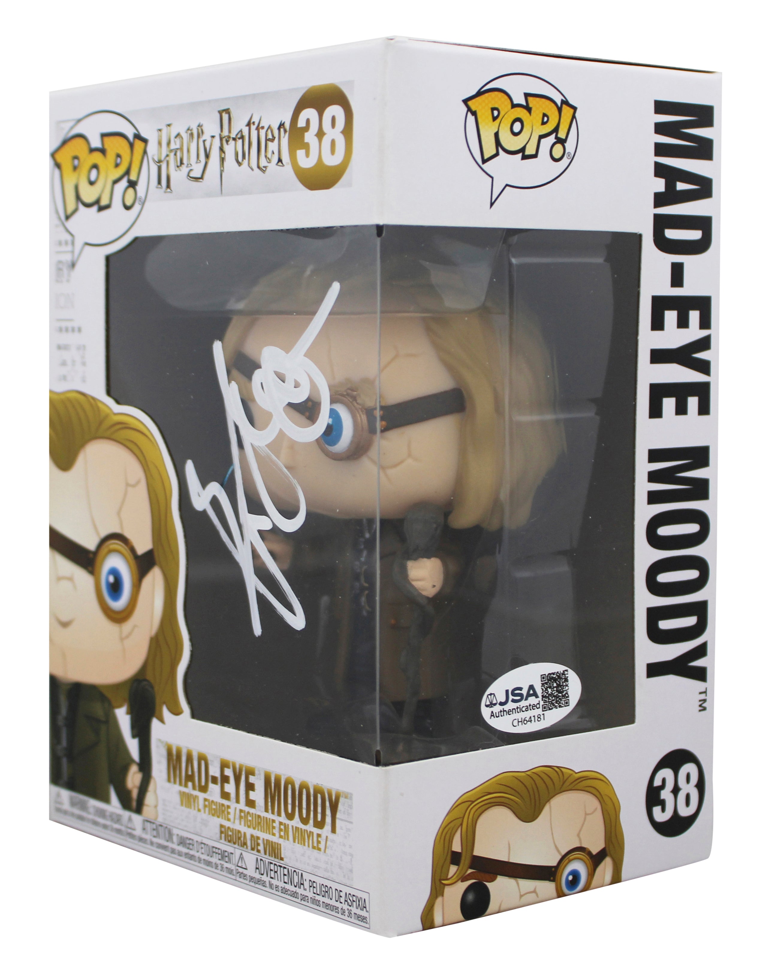 Brendan Gleeson Harry Potter Signed Mad-Eye #38 Funko Pop Figure JSA #CH64181