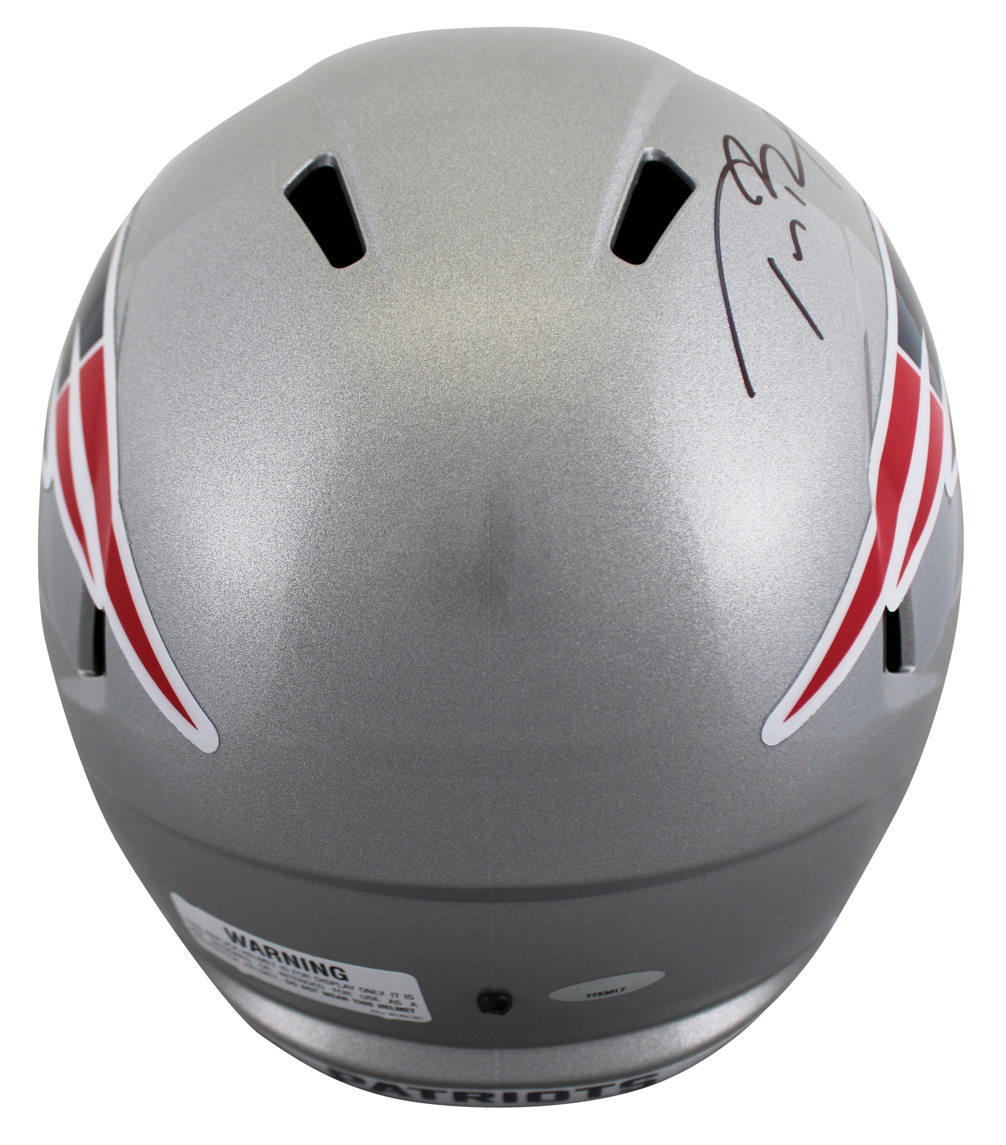 Patriots Tom Brady Authentic Signed Full Size Speed Rep Helmet W/ Case Tri Star