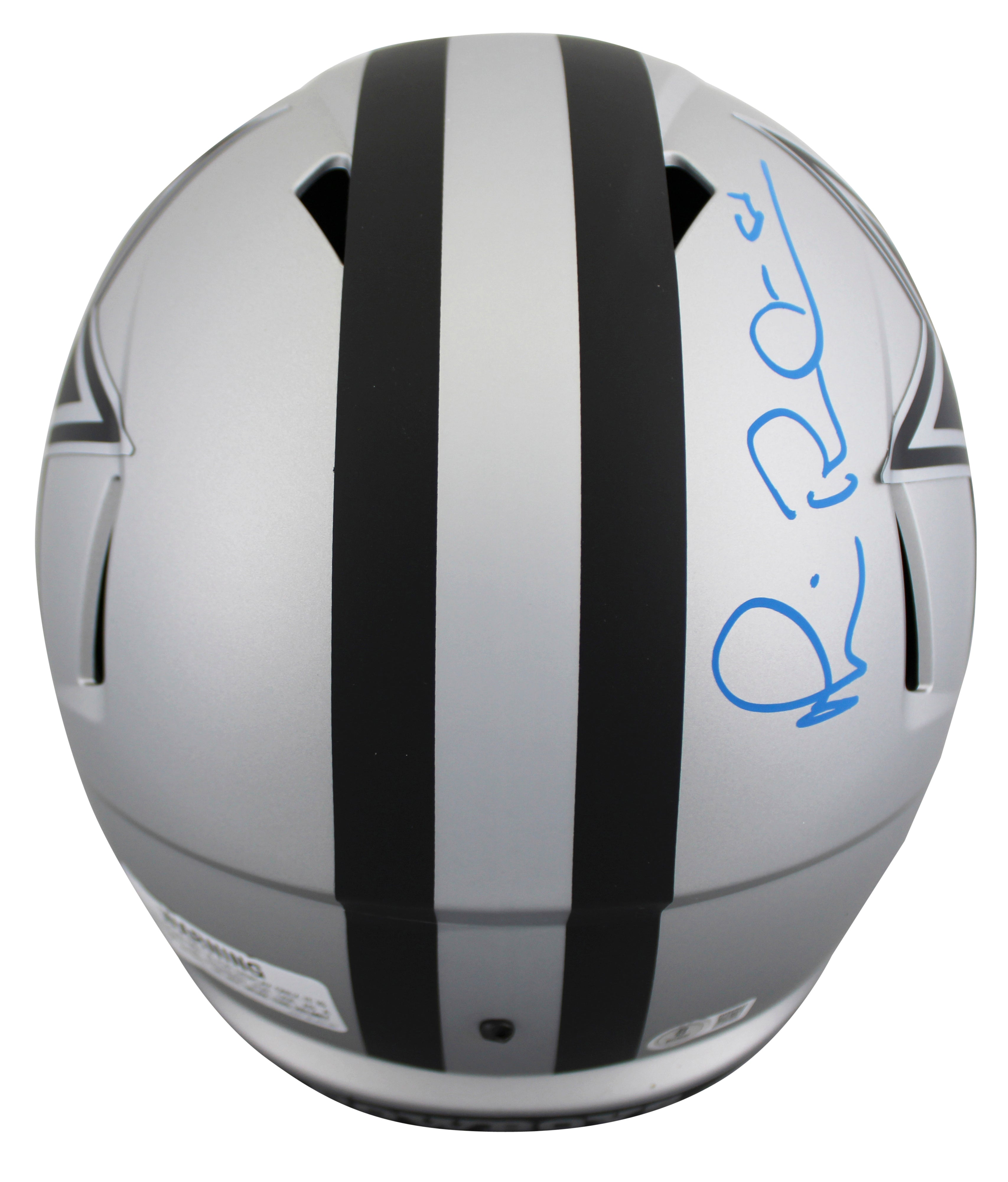 Cowboys Michael Irvin Signed Rave Full Size Speed Rep Helmet BAS Witnessed