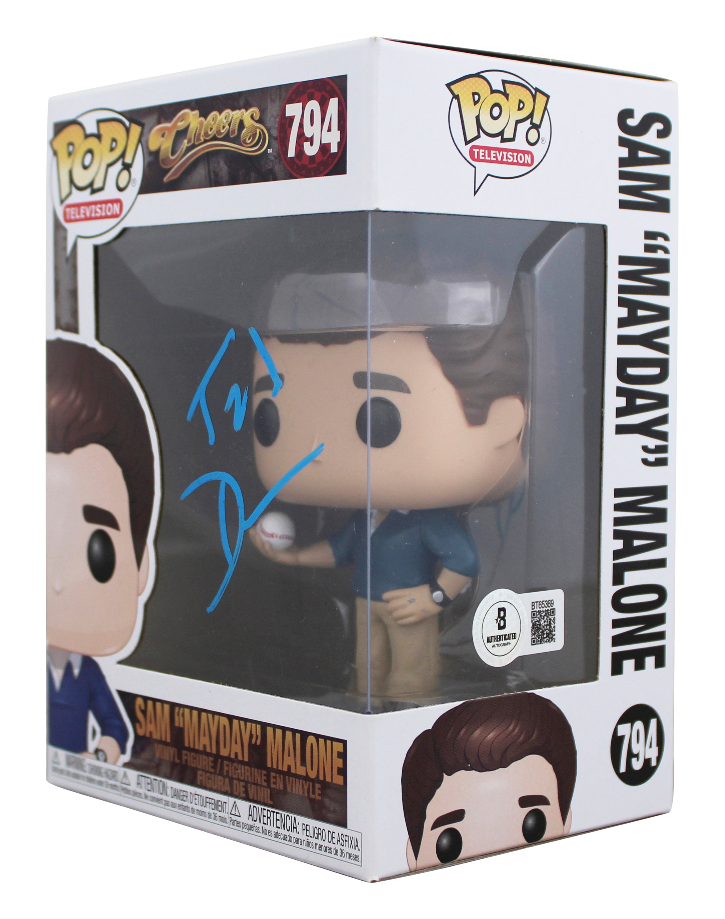 Ted Danson Cheers Signed Sam "Mayday" Malone #794 Funko Pop Figure BAS #BT65369