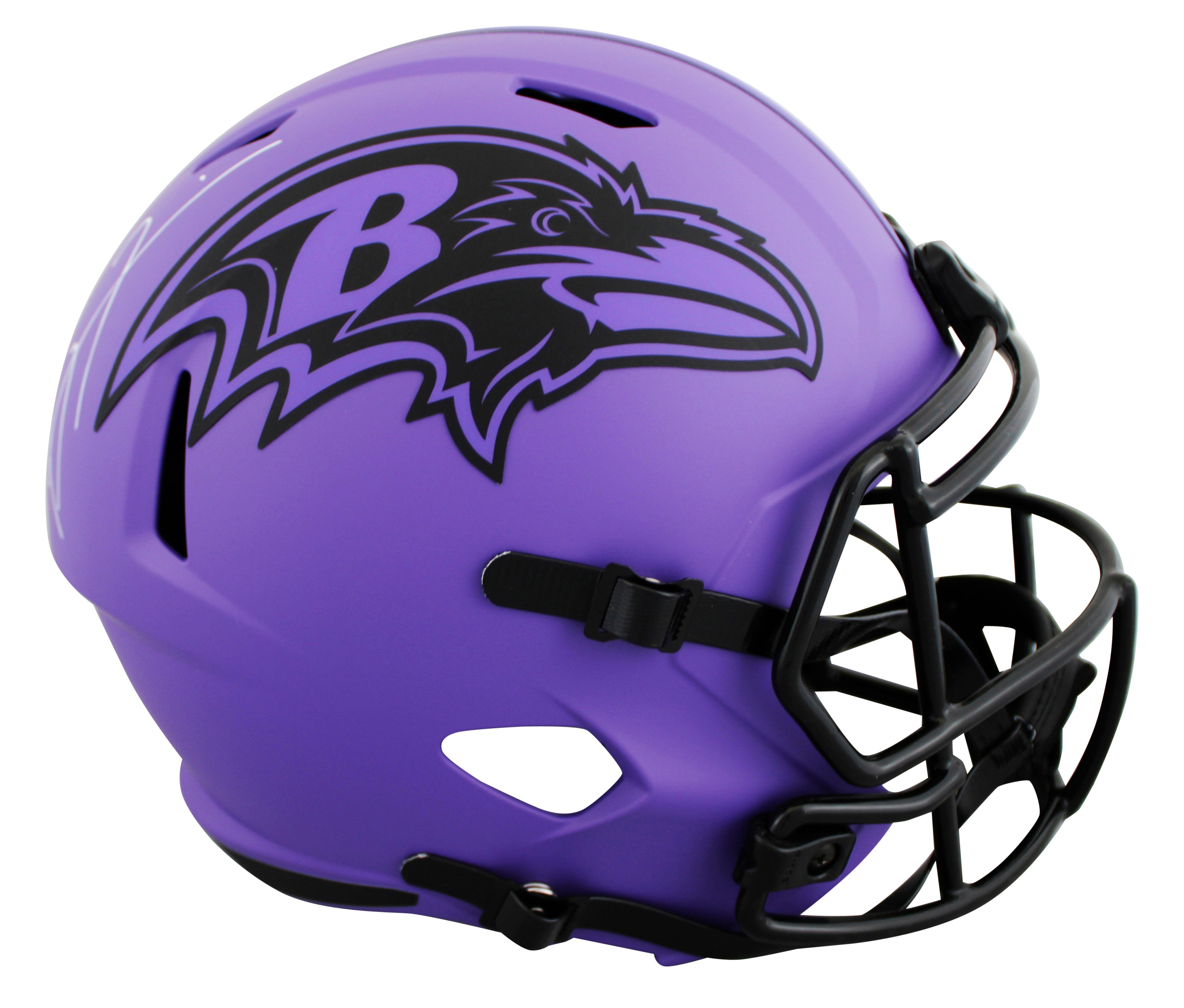 Ravens Ray Lewis Authentic Signed Rave Full Size Speed Rep Helmet BAS Witnessed