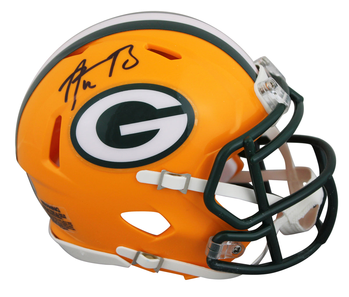Packers Aaron Rodgers Authentic Signed Speed Mini Helmet w/ Case Steiner