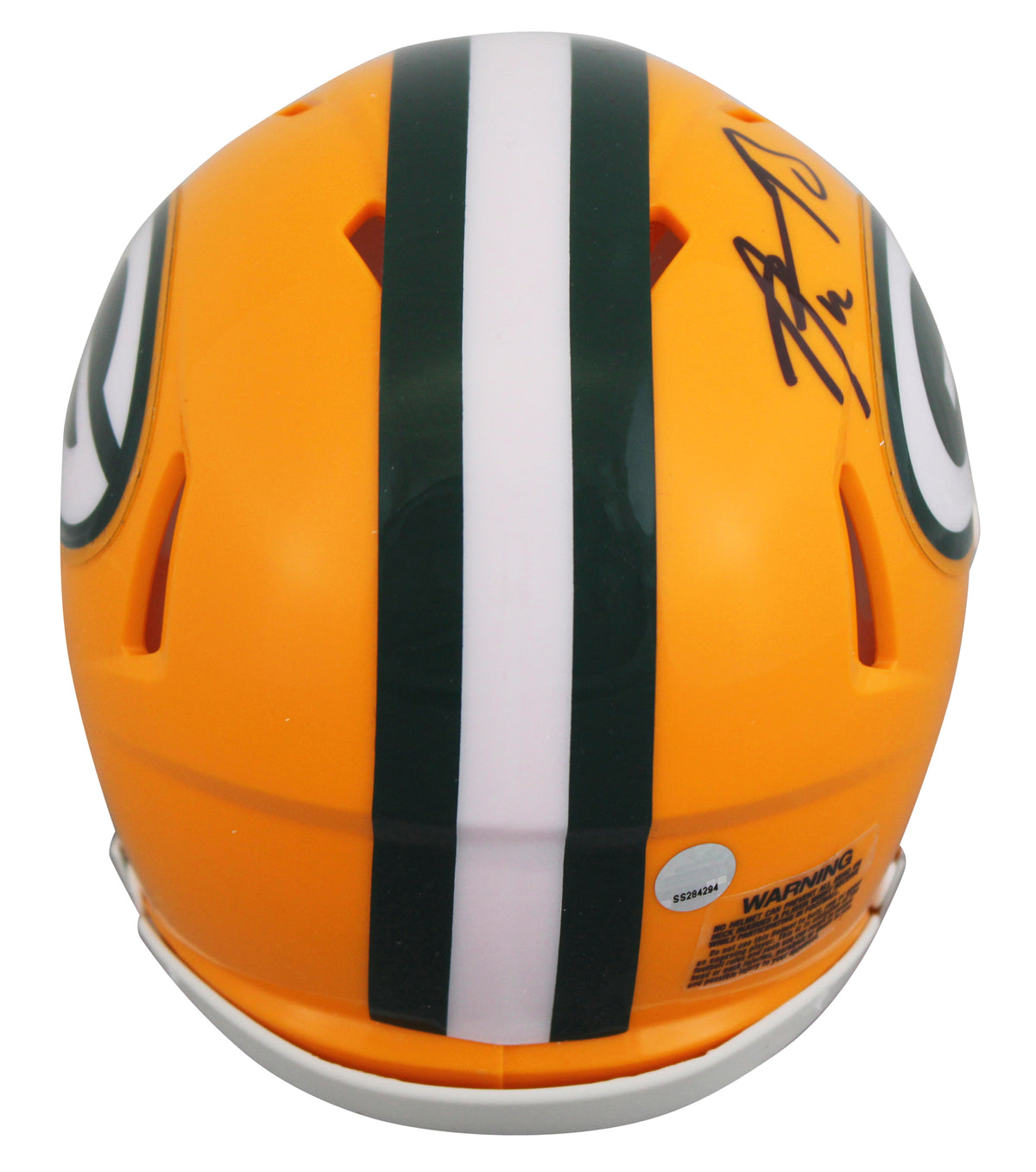 Packers Aaron Rodgers Authentic Signed Speed Mini Helmet w/ Case Steiner