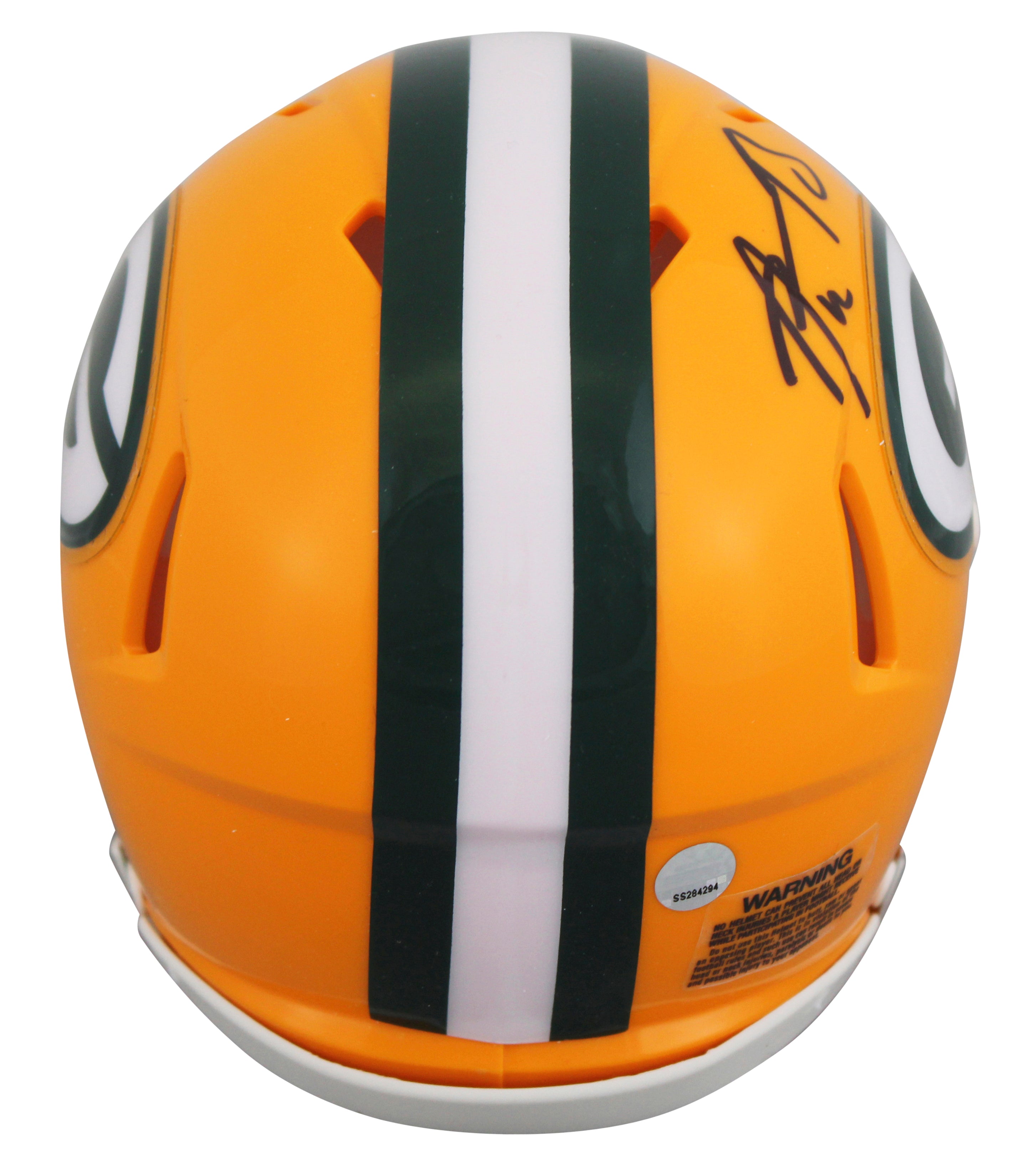 Packers Aaron Rodgers Authentic Signed Speed Mini Helmet Autographed Steiner