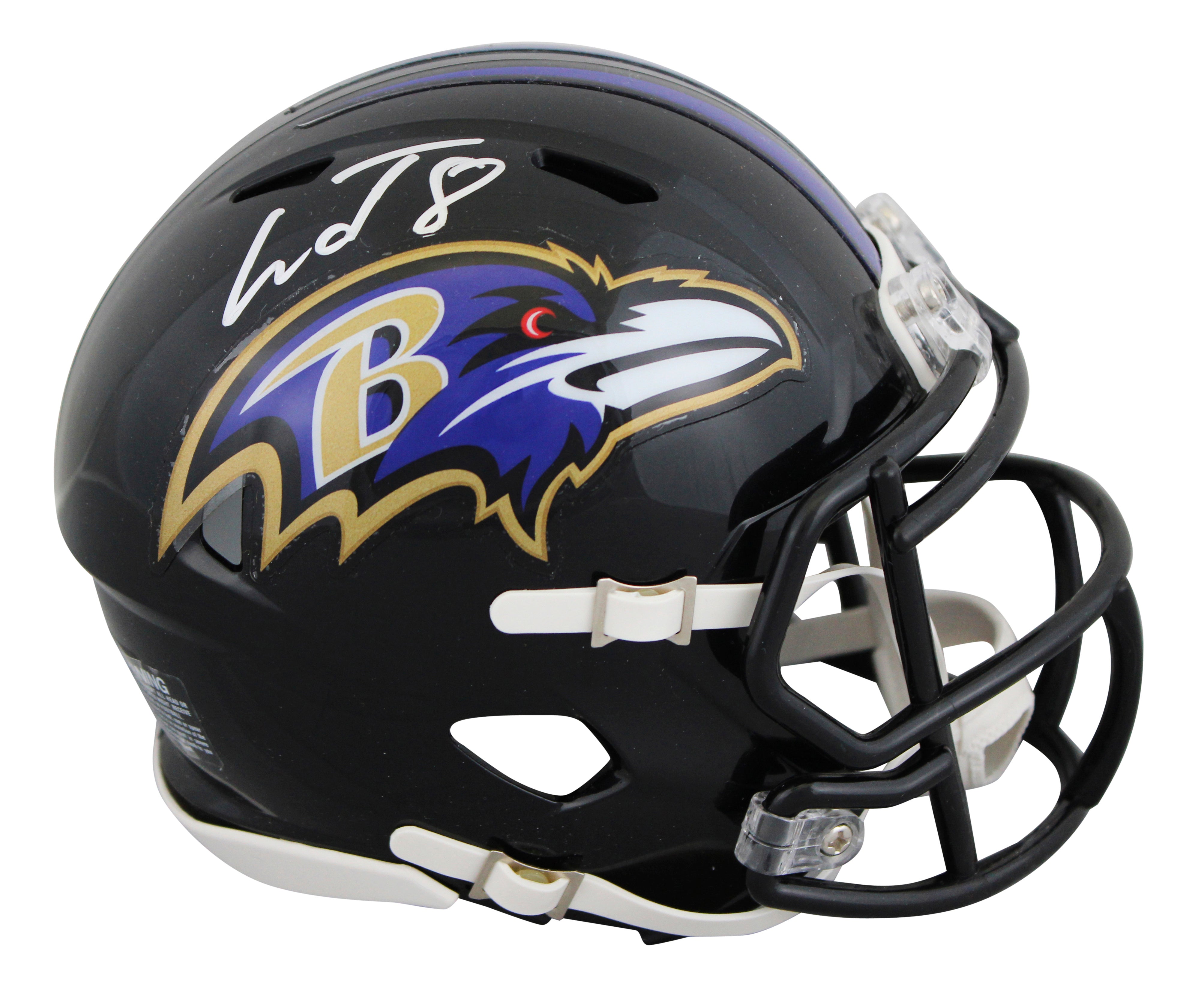 Ravens Lamar Jackson Authentic Signed Speed Mini Helmet Autographed Fanatics