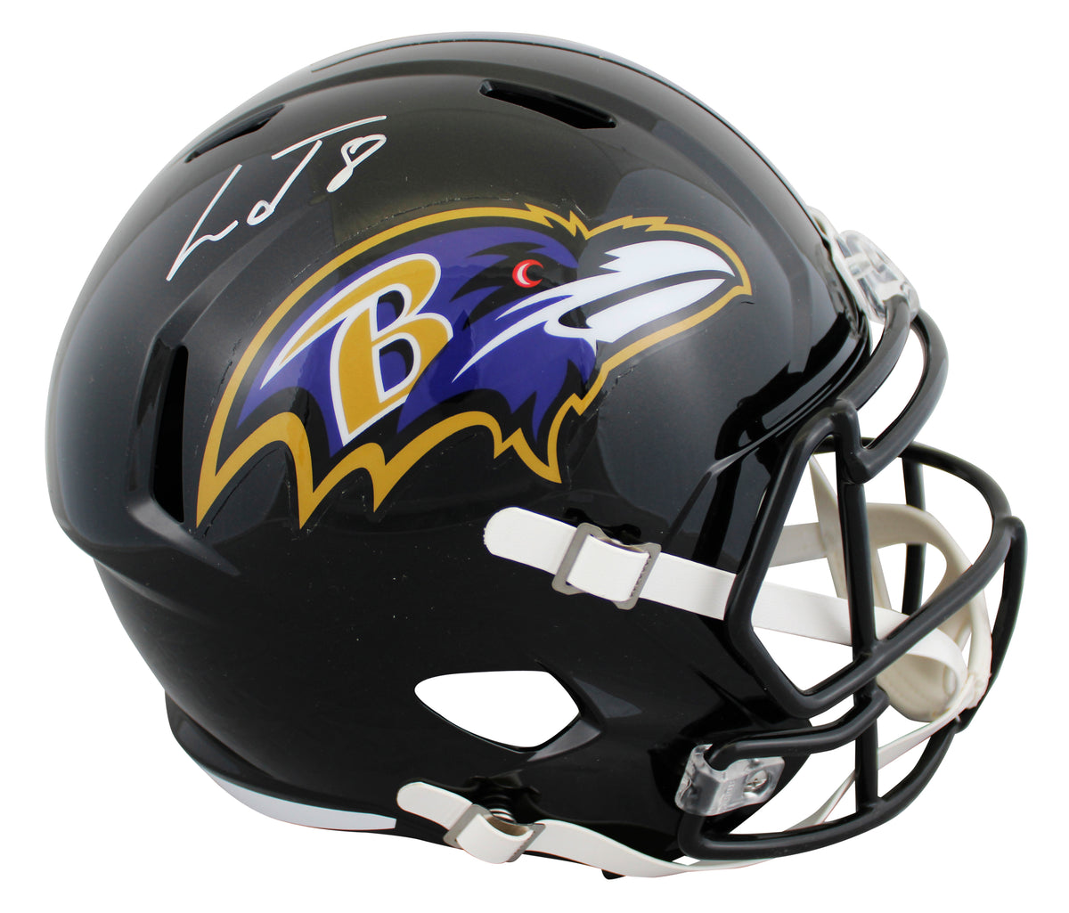 Ravens Lamar Jackson Authentic Signed Full Size Speed Rep Helmet JSA Witness