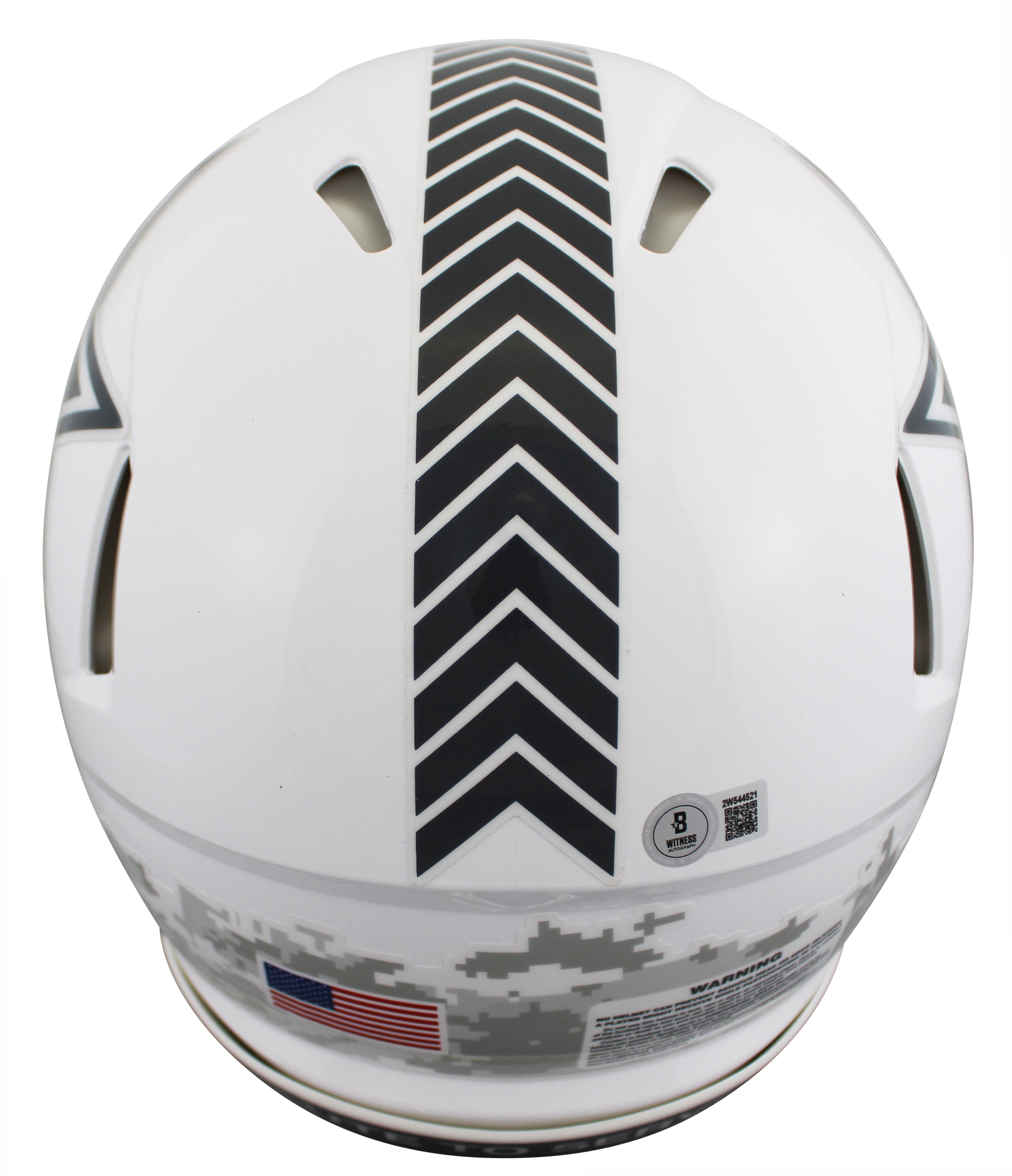 Cowboys Roger Staubach Signed STS III F/S Speed Proline Helmet W/ Case BAS Wit