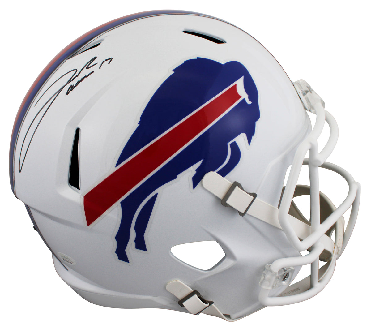 Bills Josh Allen Authentic Signed Full Size Speed Rep Helmet w/ Case JSA Witness