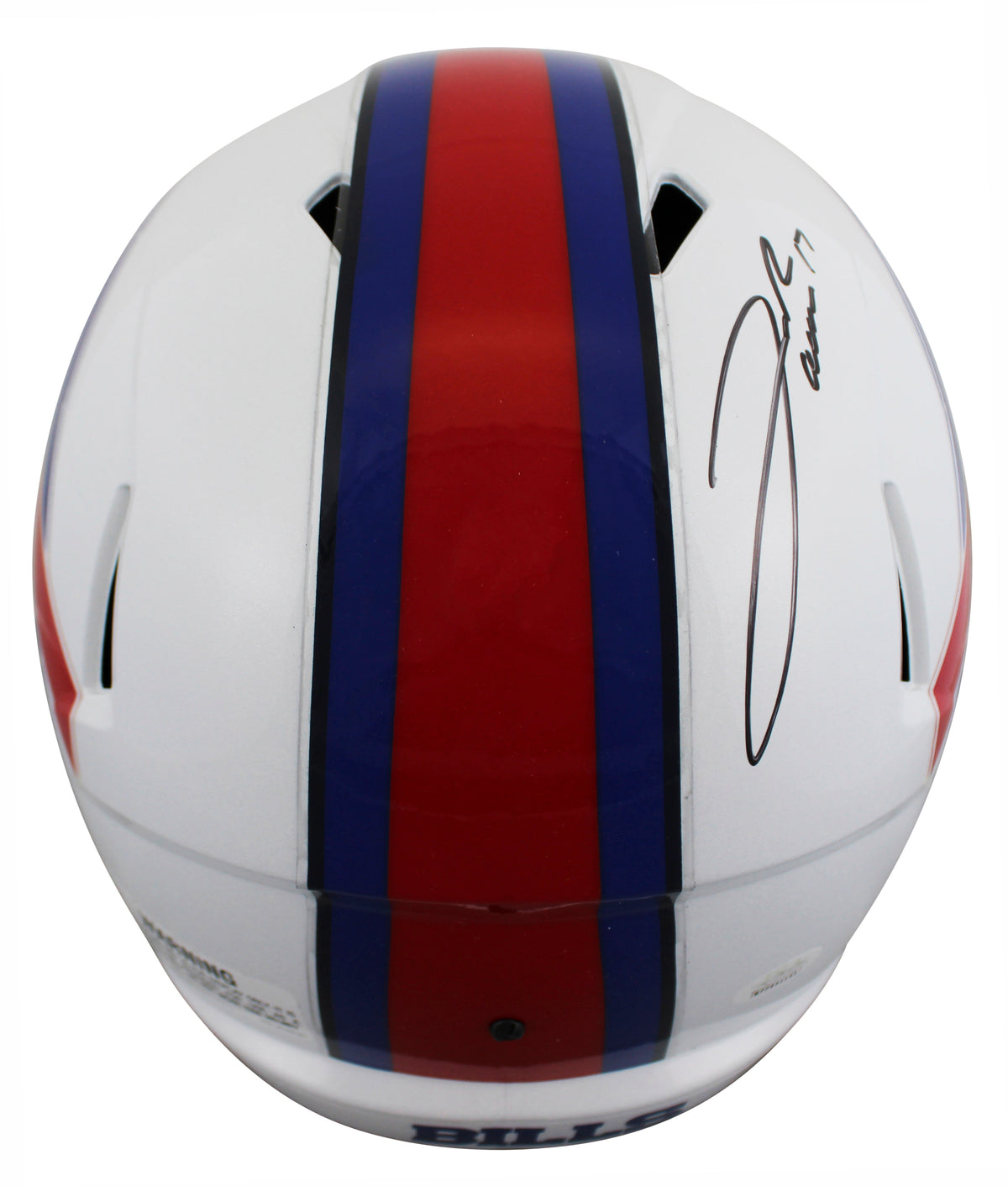 Bills Josh Allen Authentic Signed Full Size Speed Rep Helmet w/ Case JSA Witness