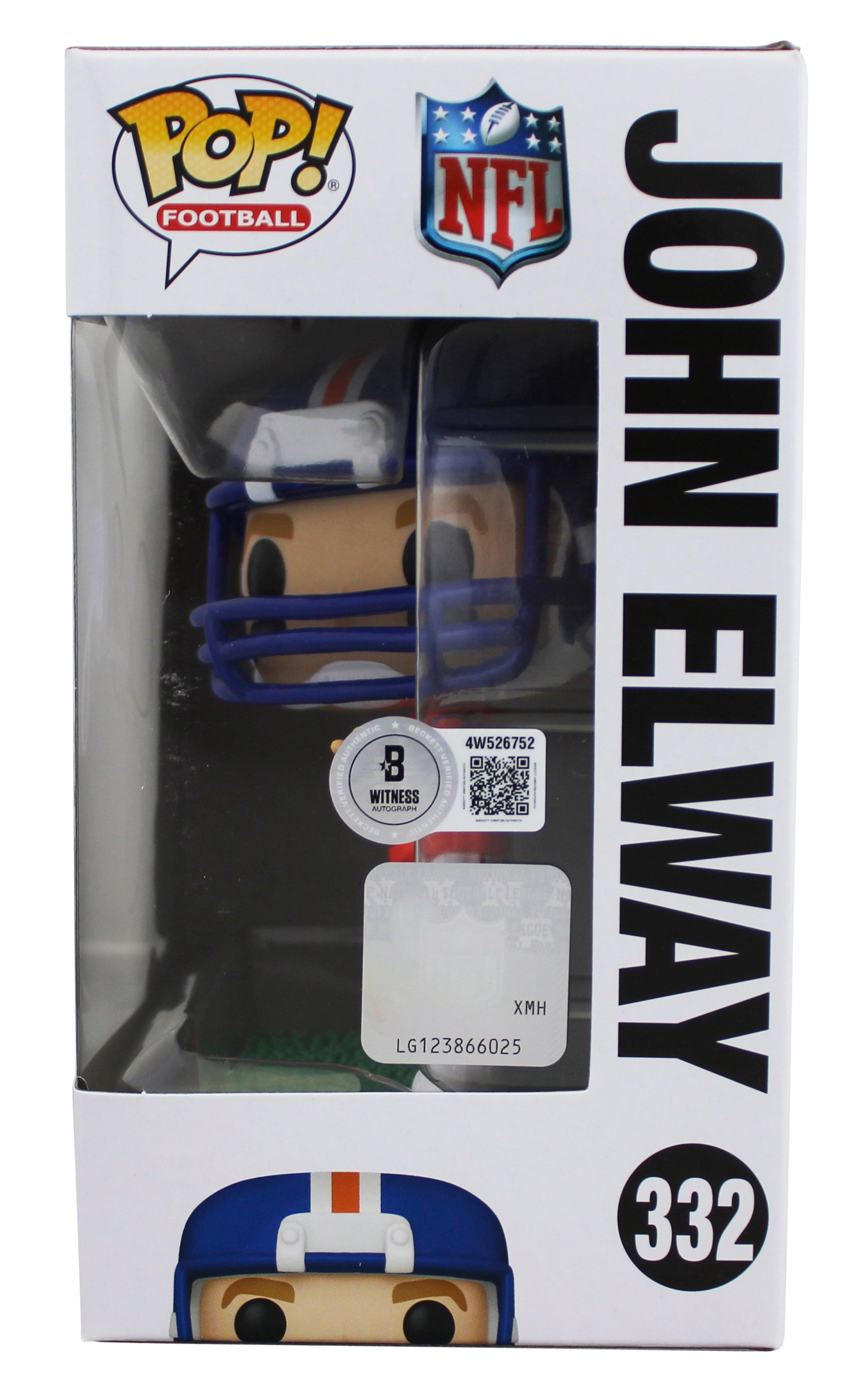 Broncos John Elway Authentic Signed #332 Funko Pop Vinyl Figure BAS Witnessed