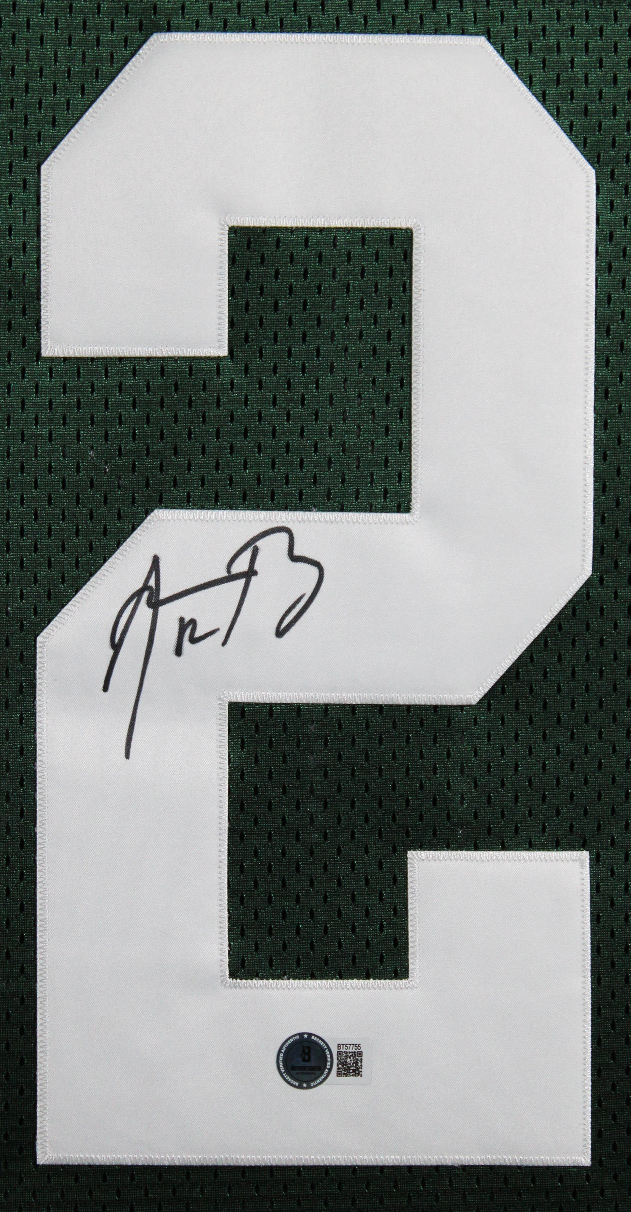 Packers Aaron Rodgers Authentic Signed Green Nike Framed Jersey Autographed BAS