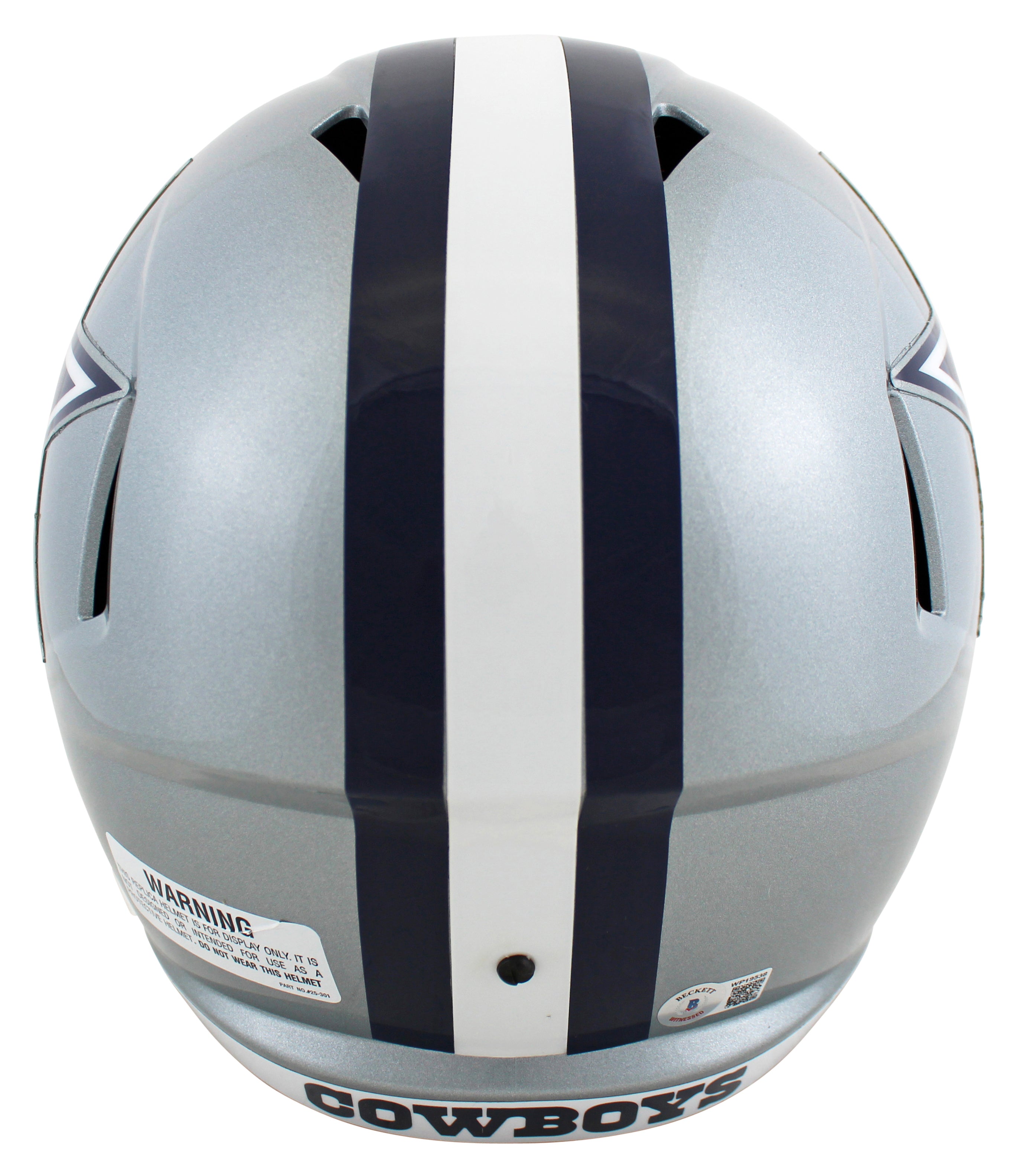 Cowboys Dak Prescott Signed Full Size Speed Rep Helmet W/ Case BAS Witnessed