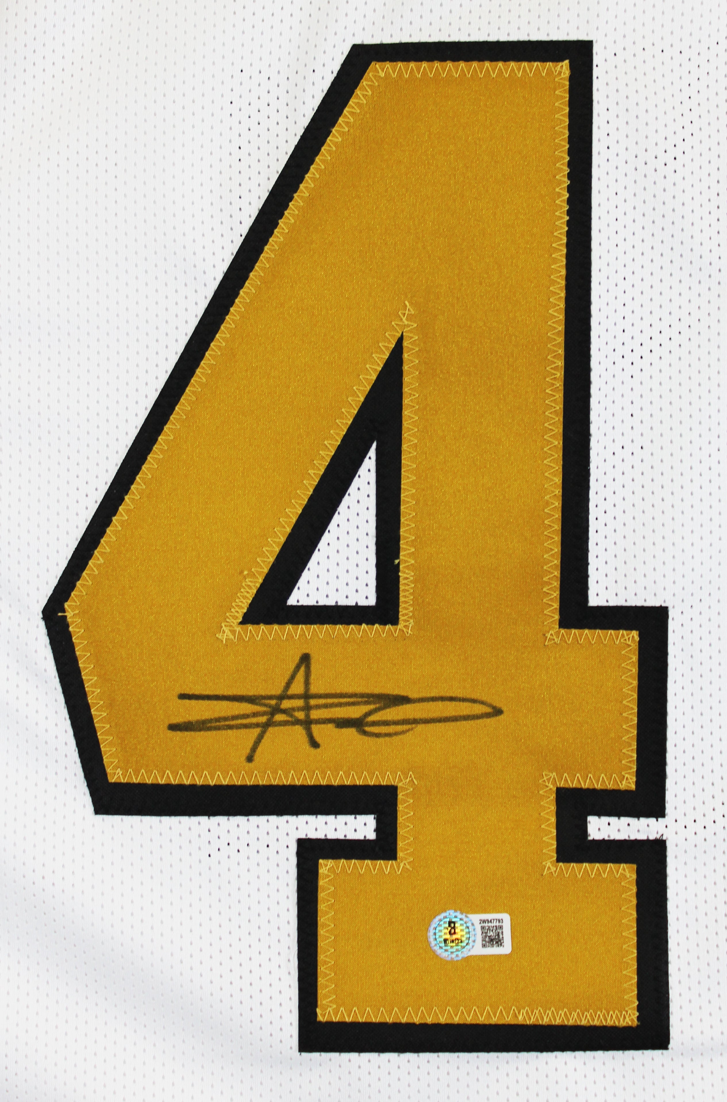 Alvin Kamara Authentic Signed White Alternate Pro Style Jersey BAS Witnessed
