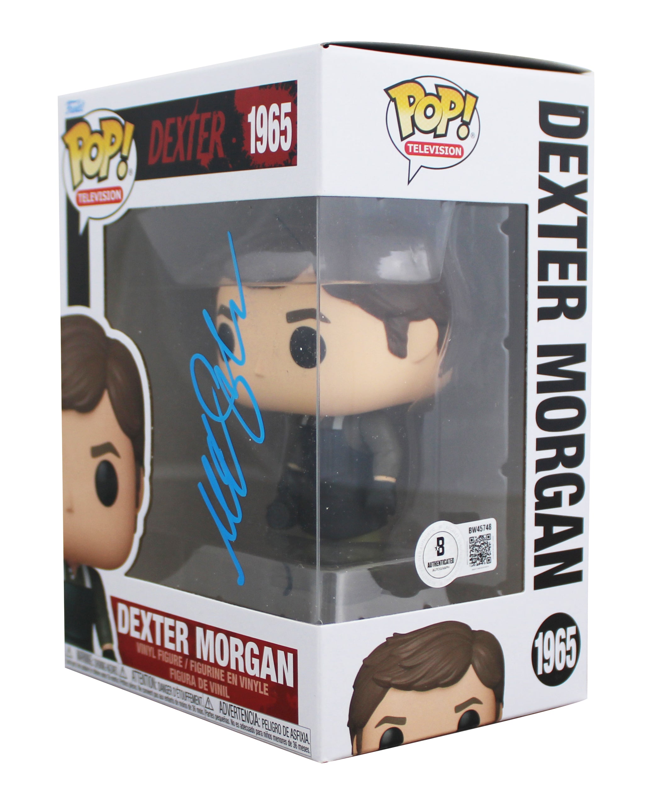 Michael C. Hall Dexter Signed Dexter Morgan #1965 Funko Pop Vinyl Figure BAS