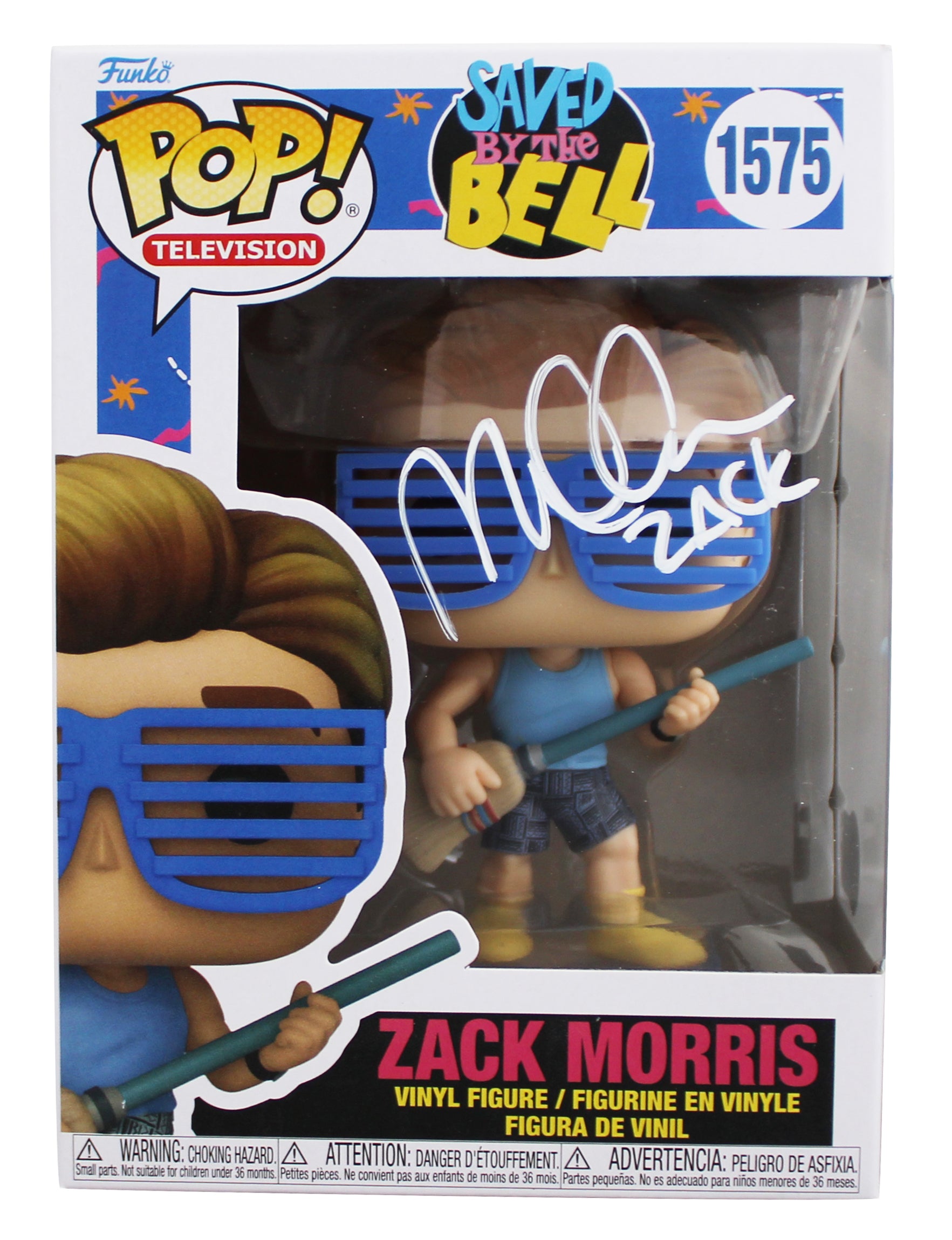 Mark-Paul Gosselaar Saved By The Bell "Zack" Signed #1575 Funko Pop Figure BAS 4