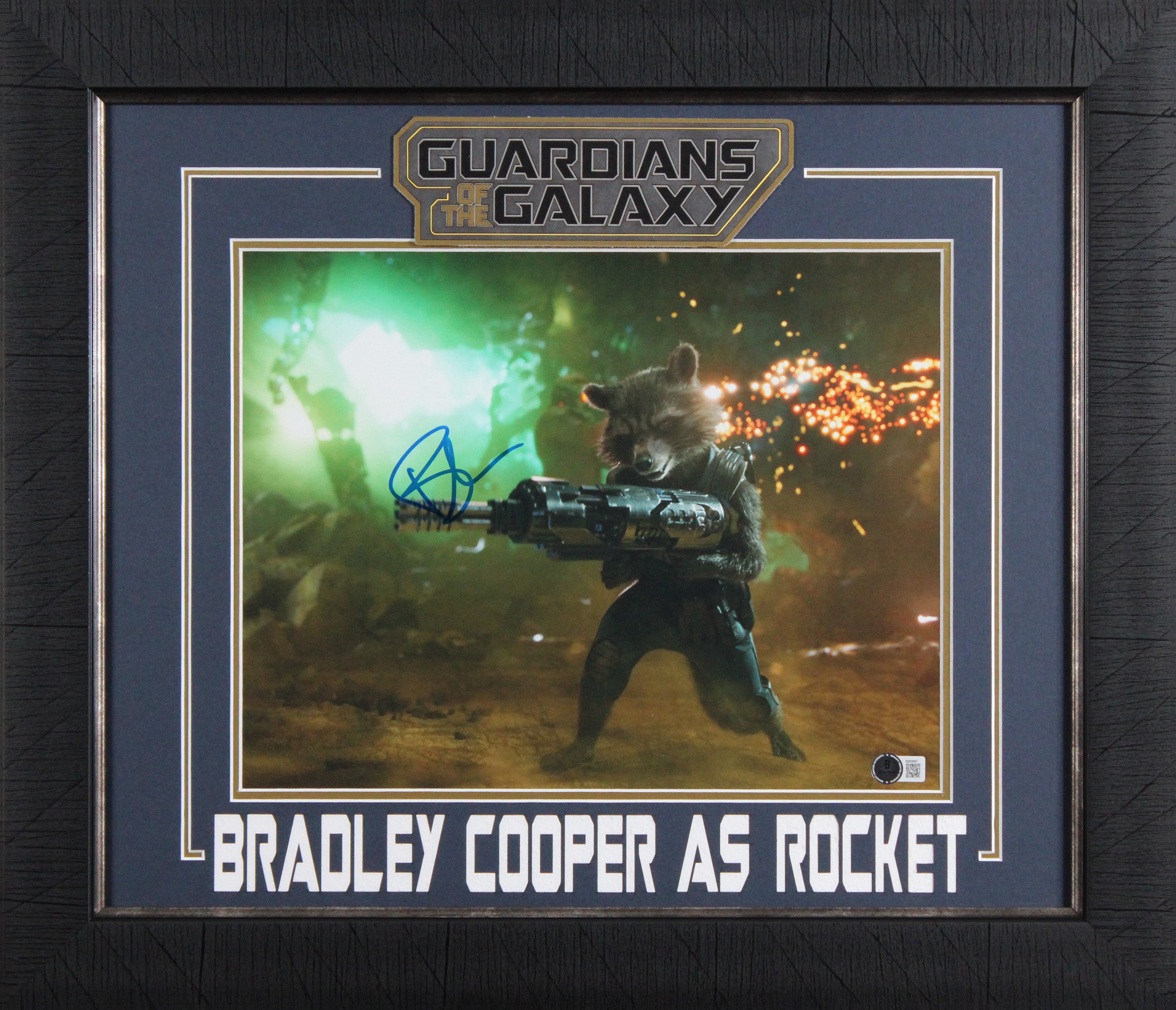 Bradley Cooper Guardians of the Galaxy Signed 11x14 Framed Photo BAS #BM58887