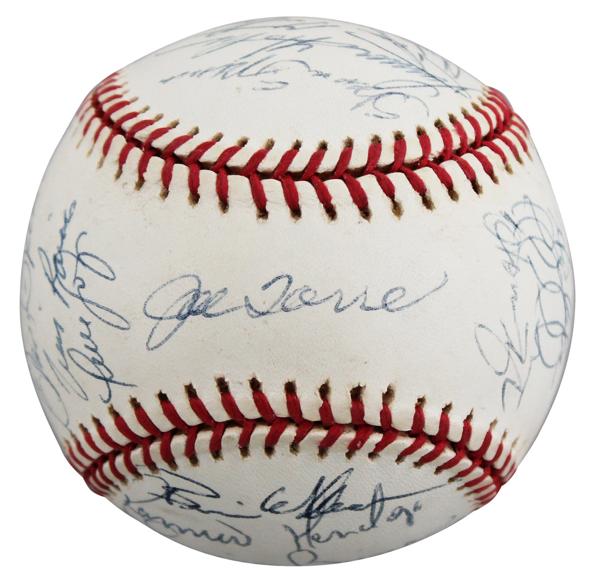 1998 Yankees (31) Torre, Rivera, Raines Signed WS Logo OML Baseball BAS #AE13971