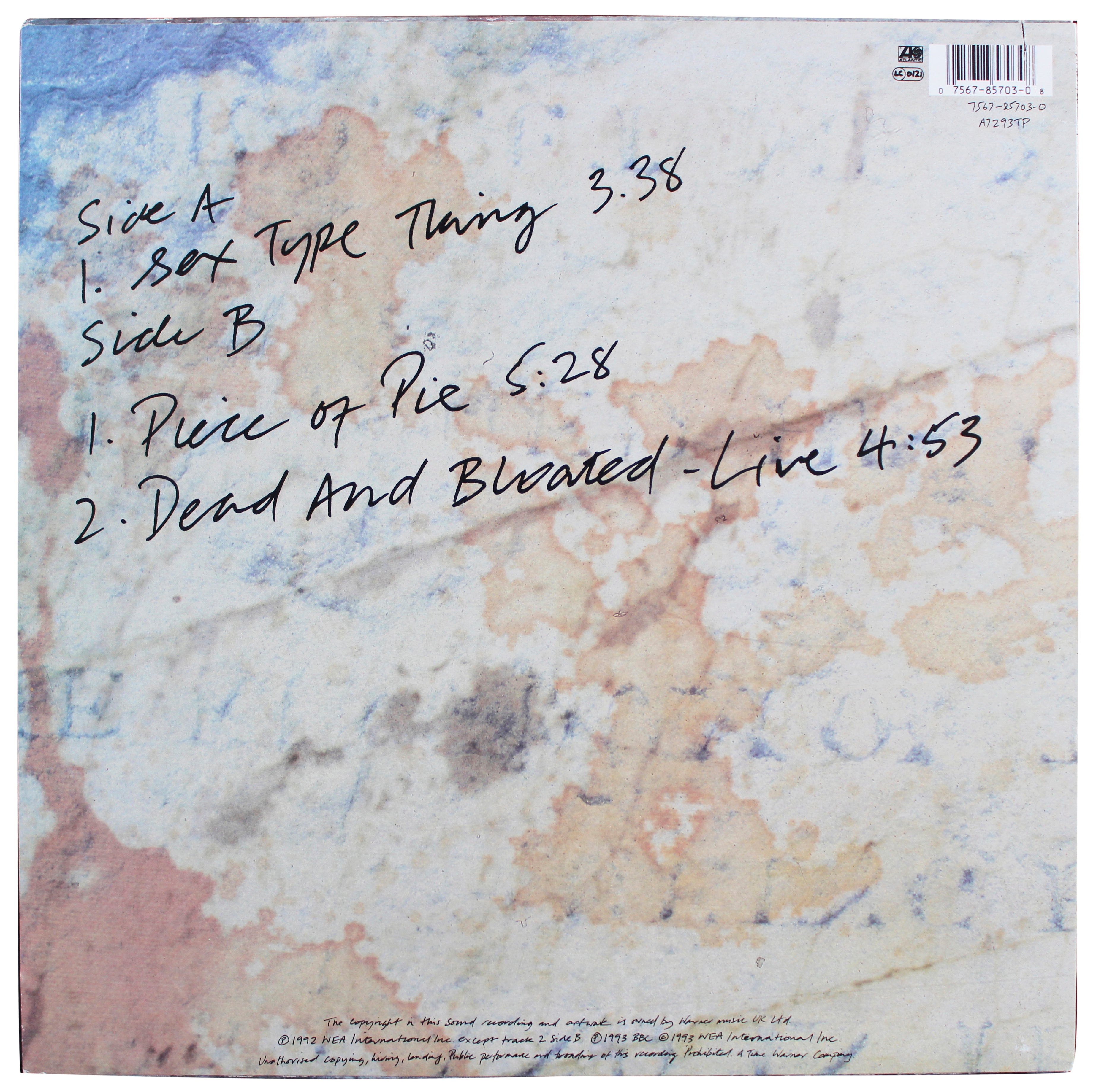 STP (4) Weiland, DeLeo, DeLeo, and Kretz Signed Sex Type Thing Vinyl Album JSA