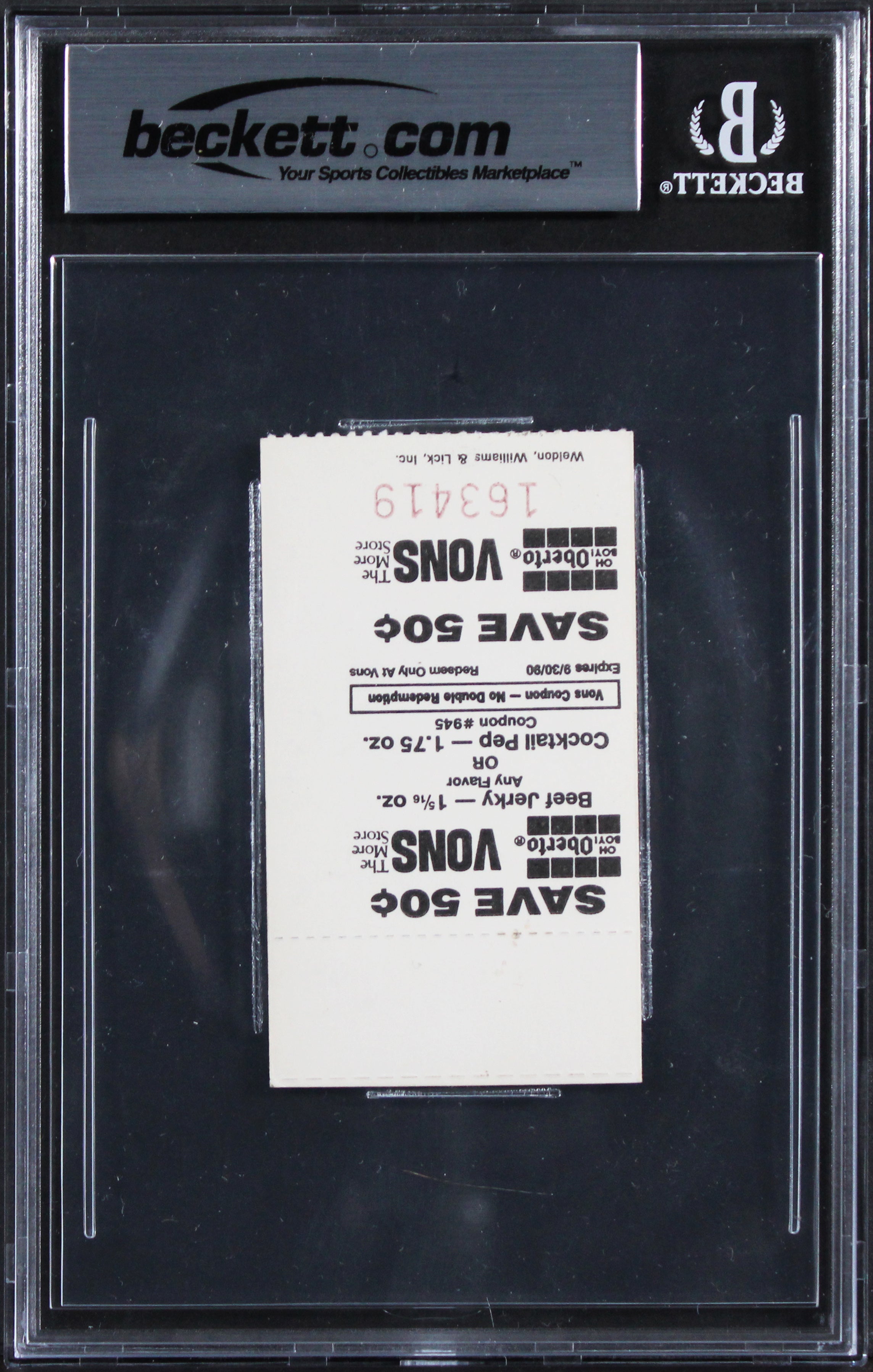 Lakers Magic Johnson Signed February 14, 1990 Ticket Stub Auto 10! BAS Slabbed