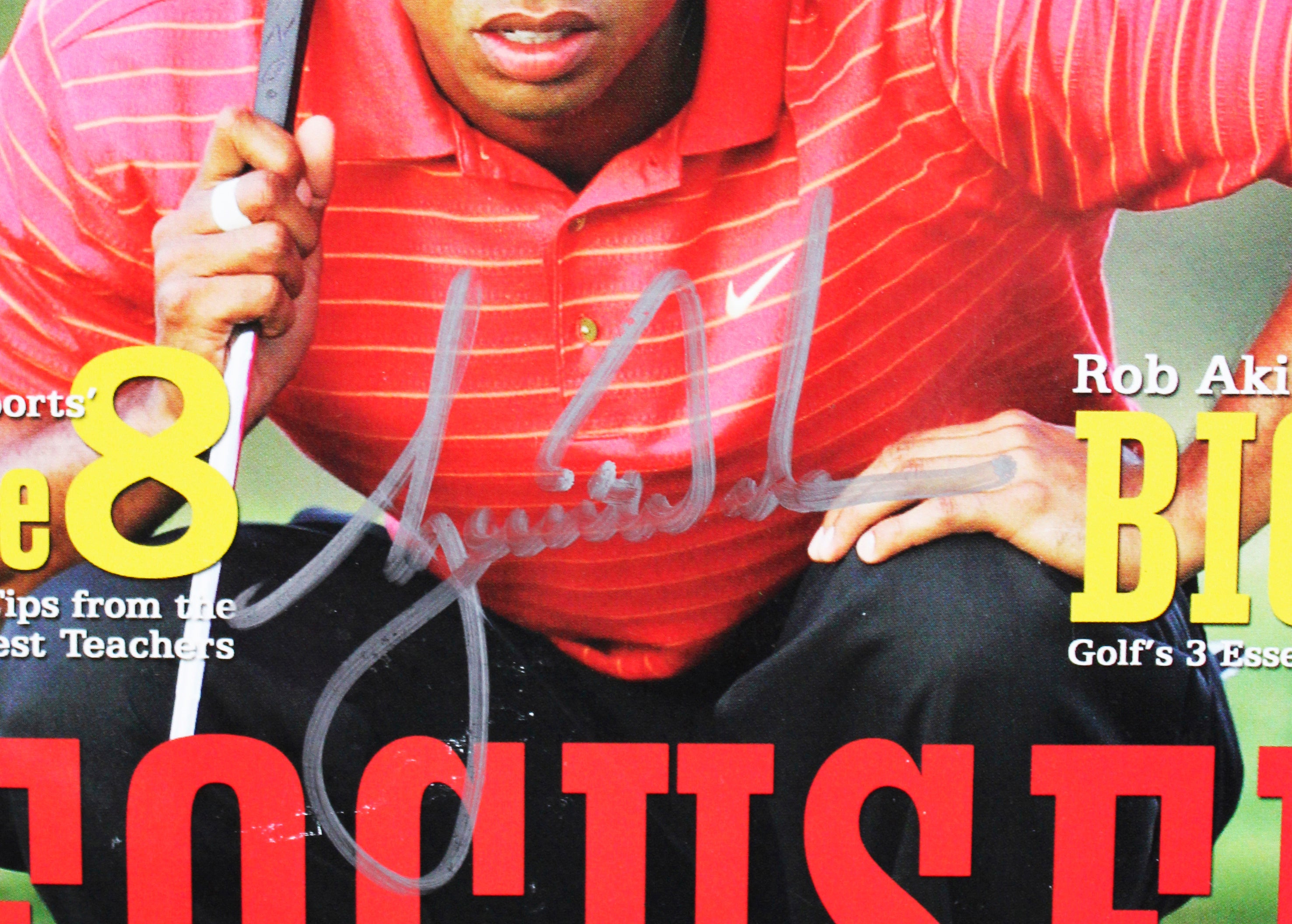 Tiger Woods Authentic Signed 2008 Athlon Sports Golf Magazine BAS #AE13983
