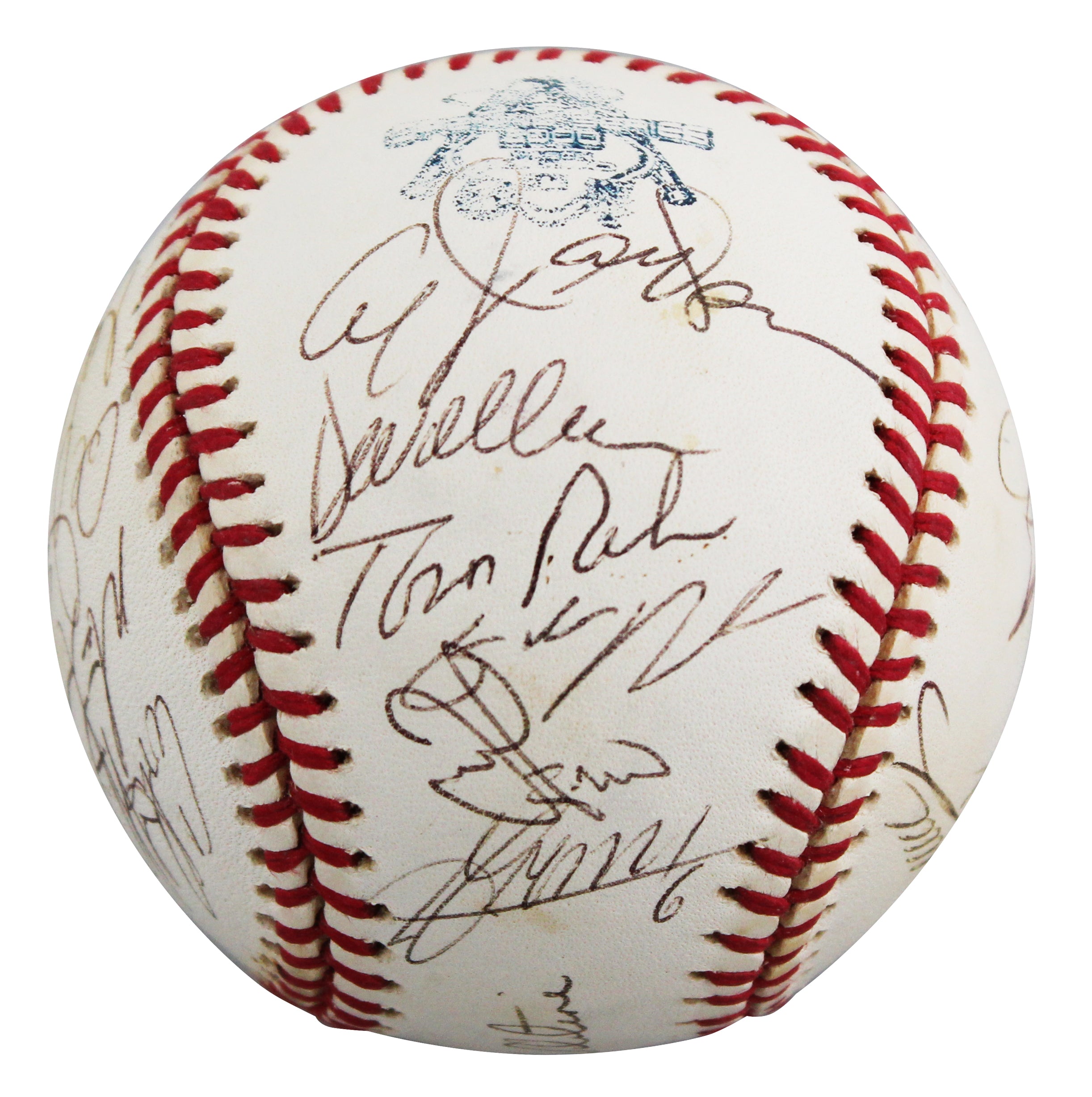 2000 Mets (20) Valentine, Piazza, Ventura Signed ONL Baseball BAS #AG007241