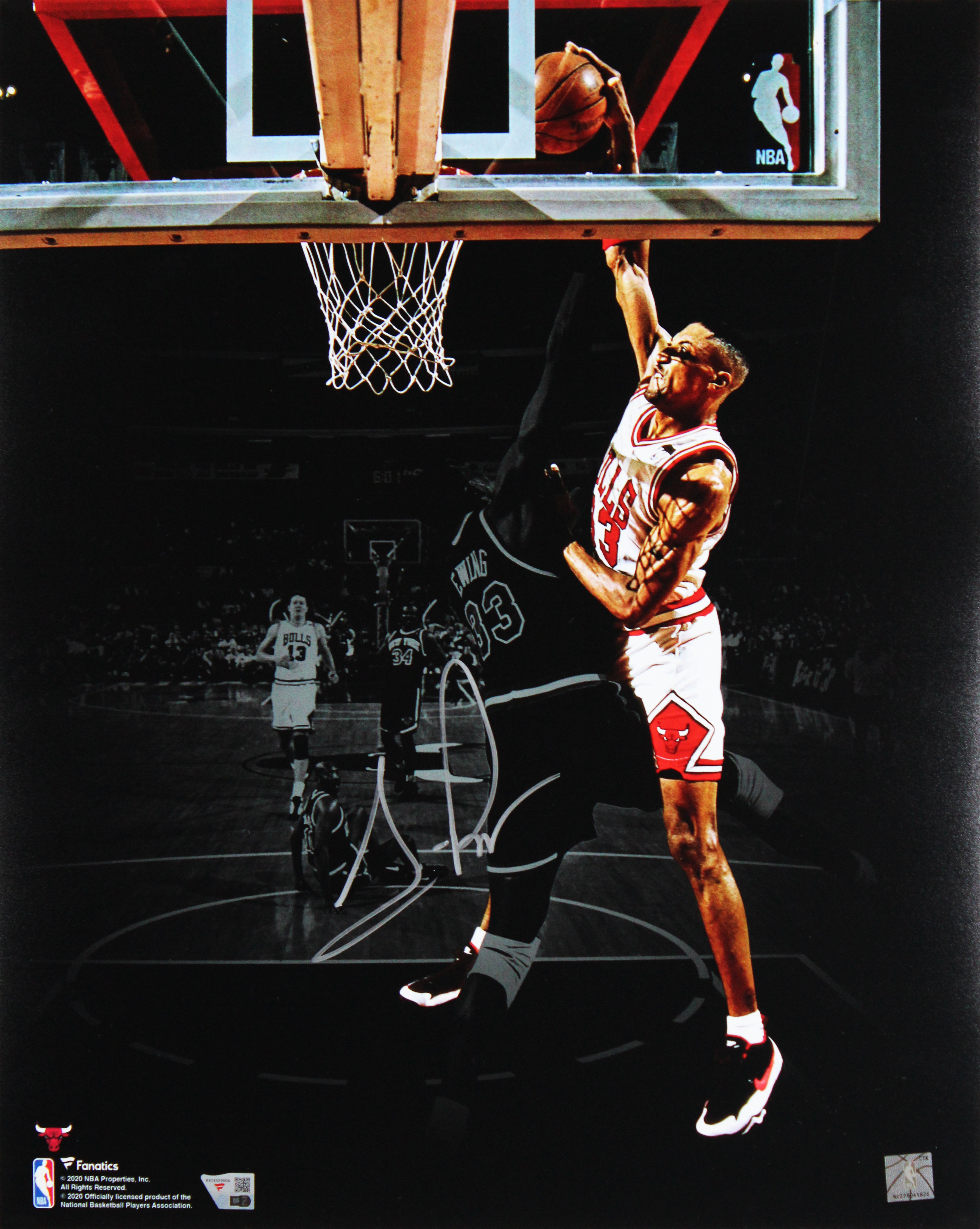 BullsVertical Spotlight Photo Fanatics Scottie Pippen Authentic Signed 16x20