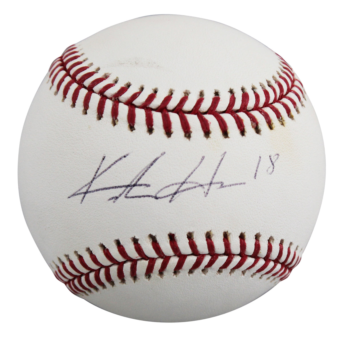 Brewers Keston Hiura Authentic Signed Robert Manfred OML Baseball BAS #W56922