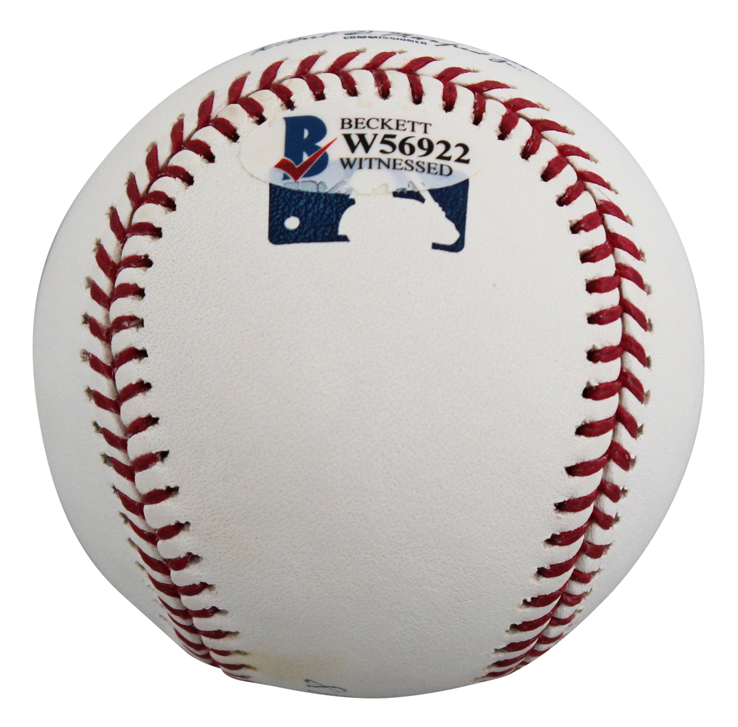 Brewers Keston Hiura Authentic Signed Robert Manfred OML Baseball BAS #W56922